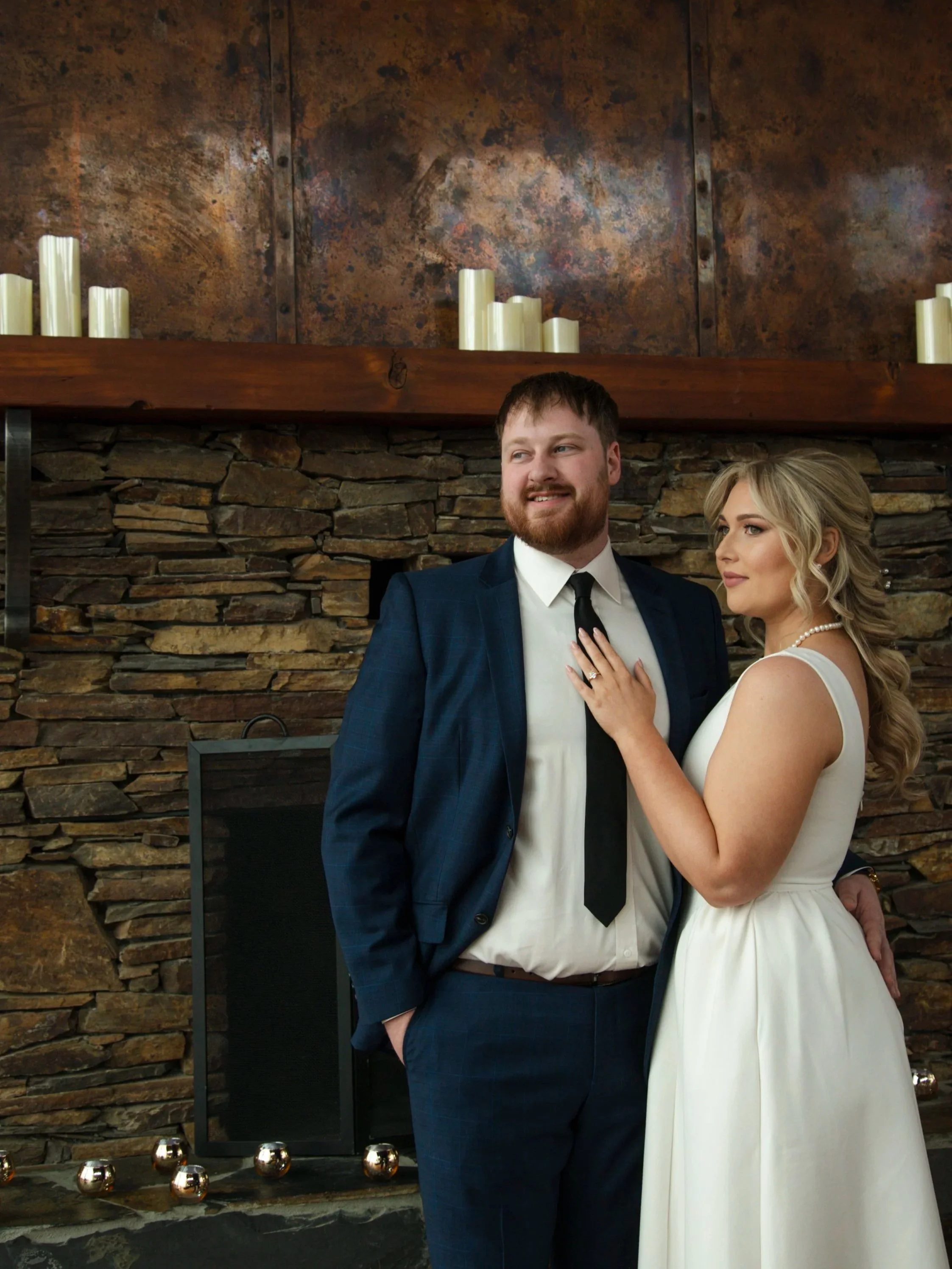 Calgary outdoor and indoor wedding ceremony photo