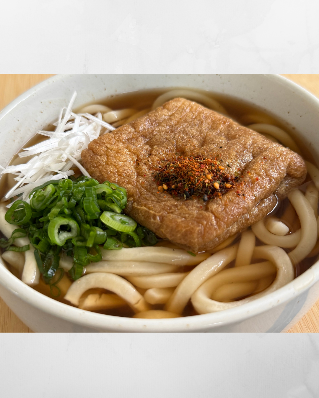 Kitsune Udon with Jyumi