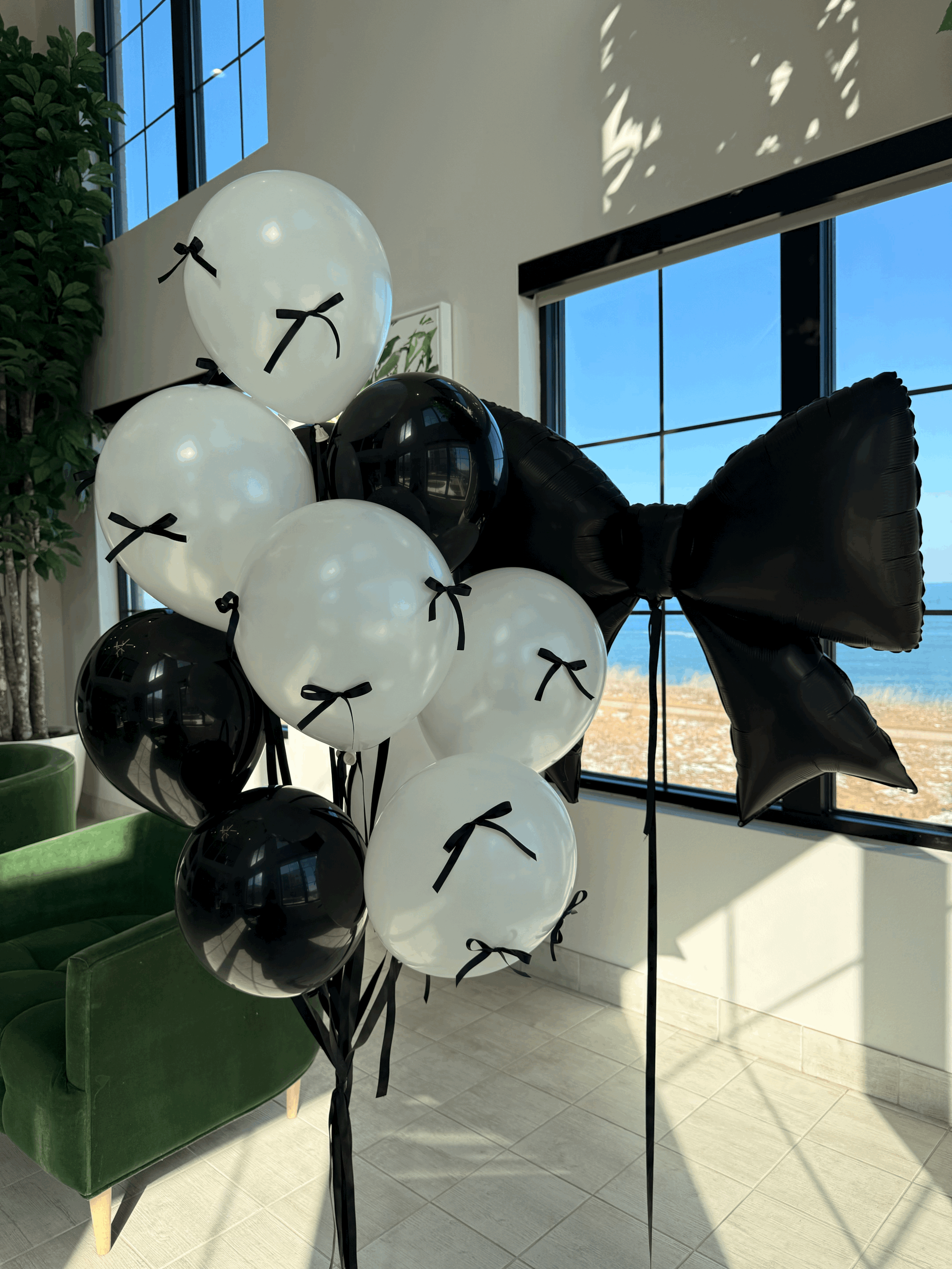 Black and White Balloons Set