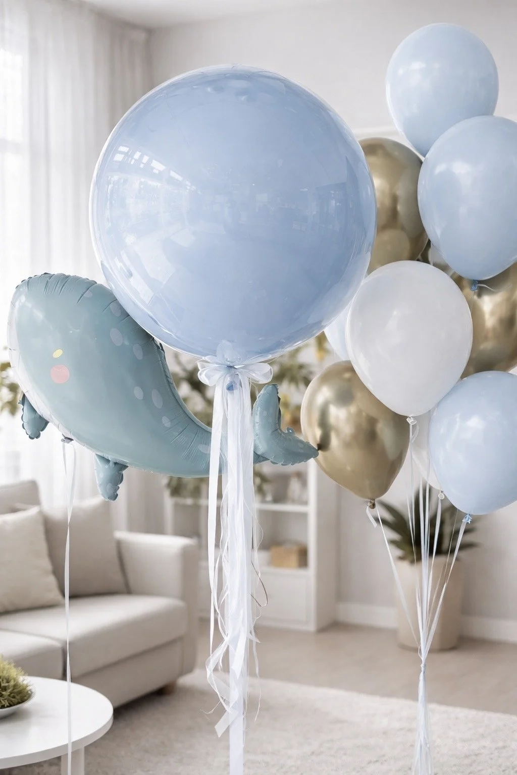 Baby Blue Welcome Bubble Set