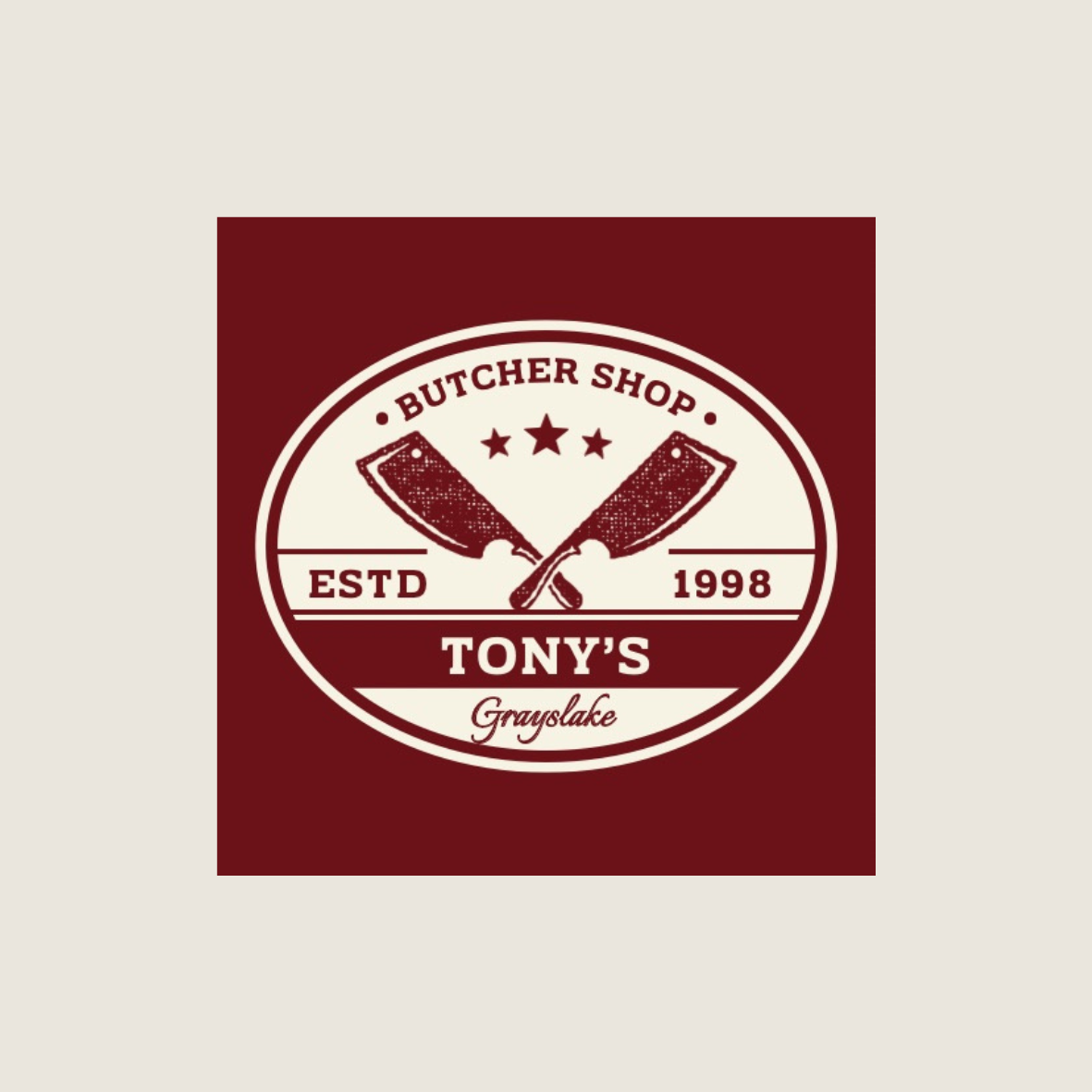 Tony's Butcher Shop logo