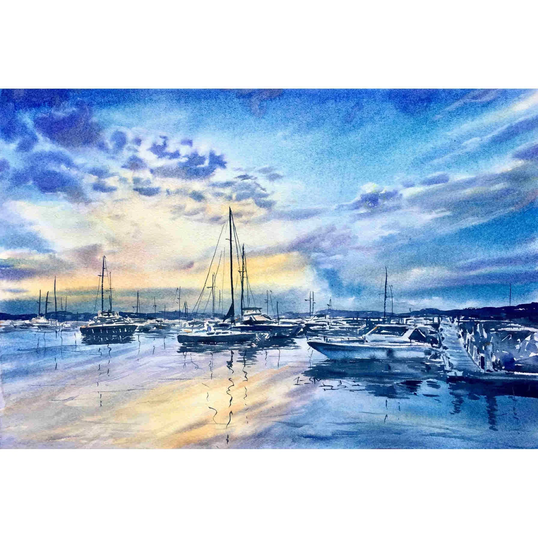 Dusk in the dock