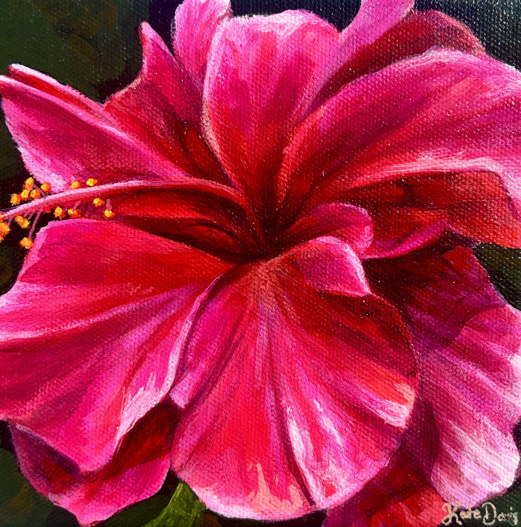 GroundSpaceGallery_KateDavis_Better With You_2026_Acrylic on Canvas_15 x 15cm_Framed in Wenge_$360.jpg