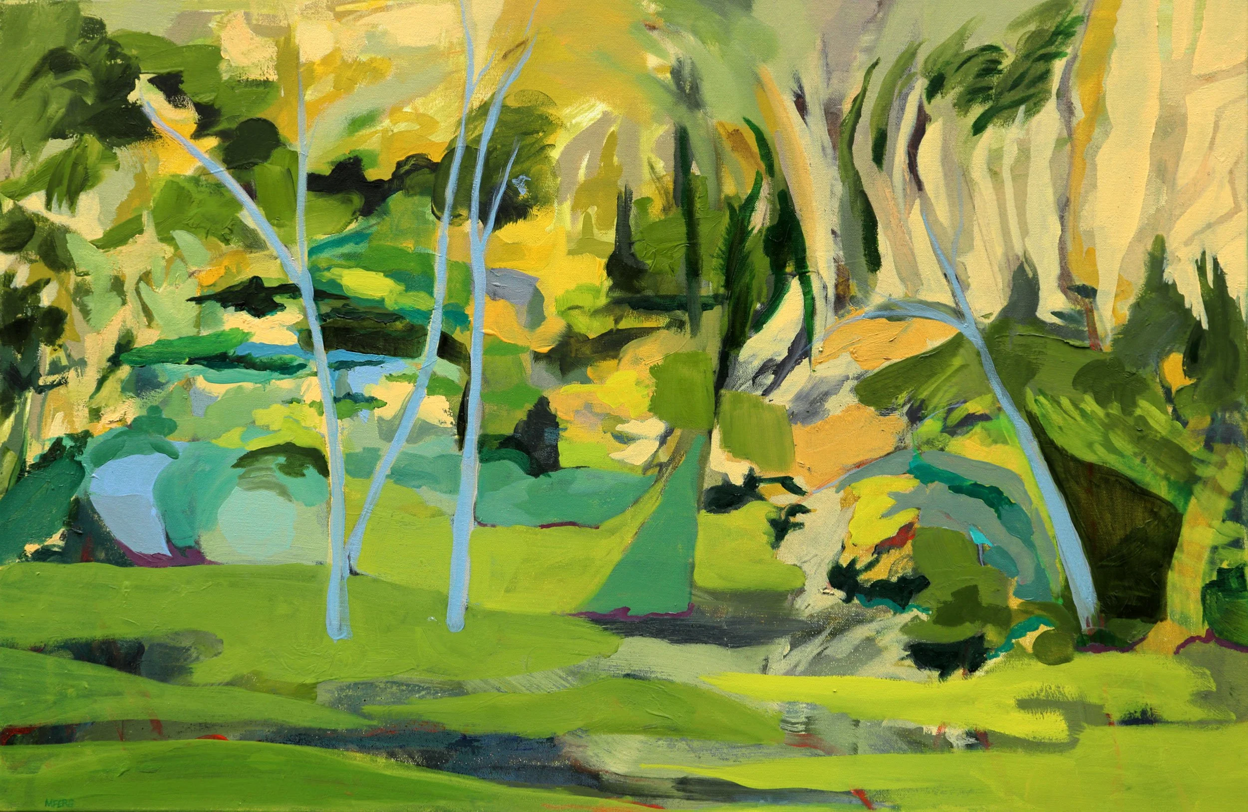 Martha Ferguson, "Fantasy Forest" , oil on canvas, 24" x 36"