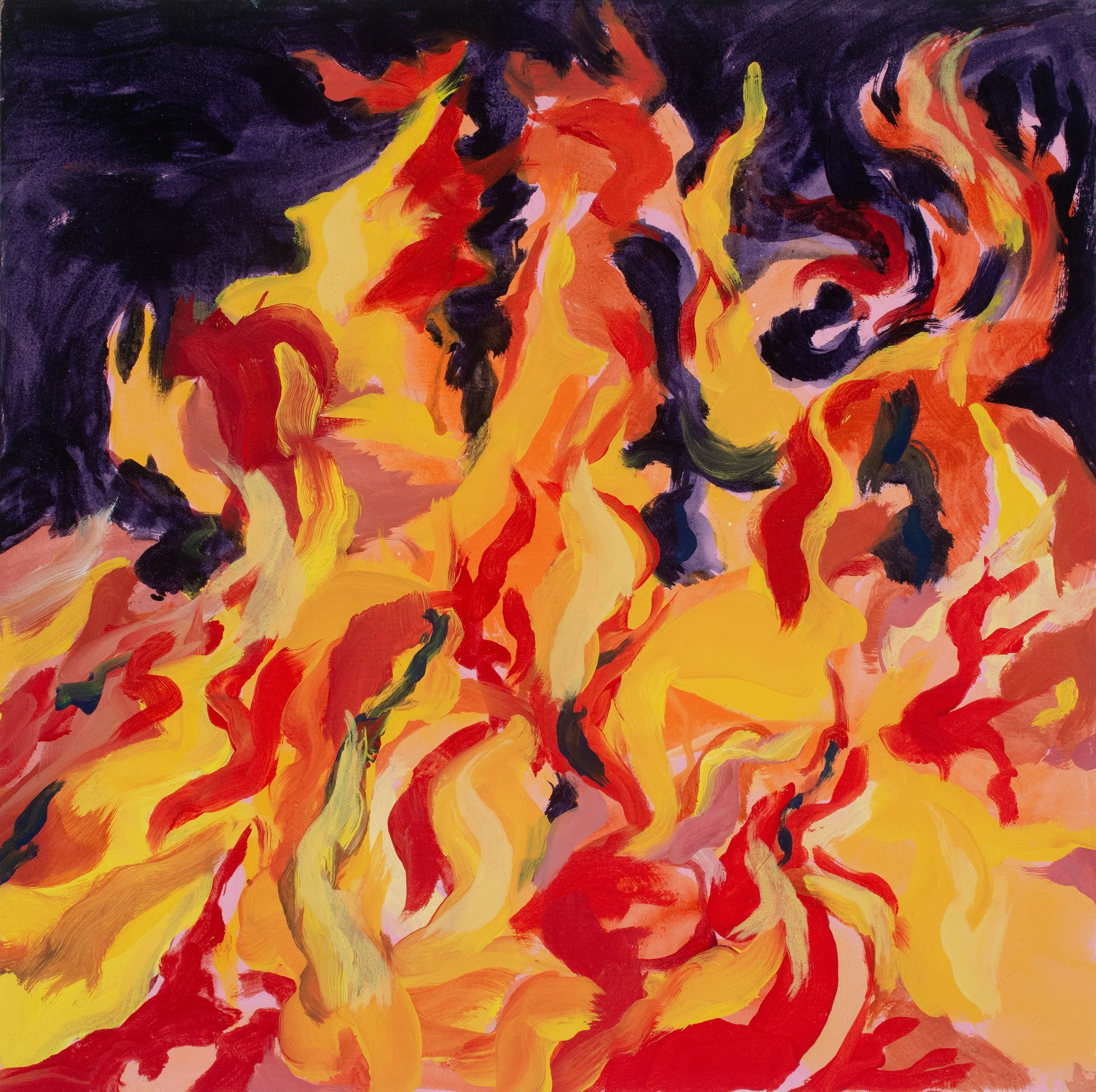 Martha Ferguson, "Shape Shifter", oil on panel (10" x 10")