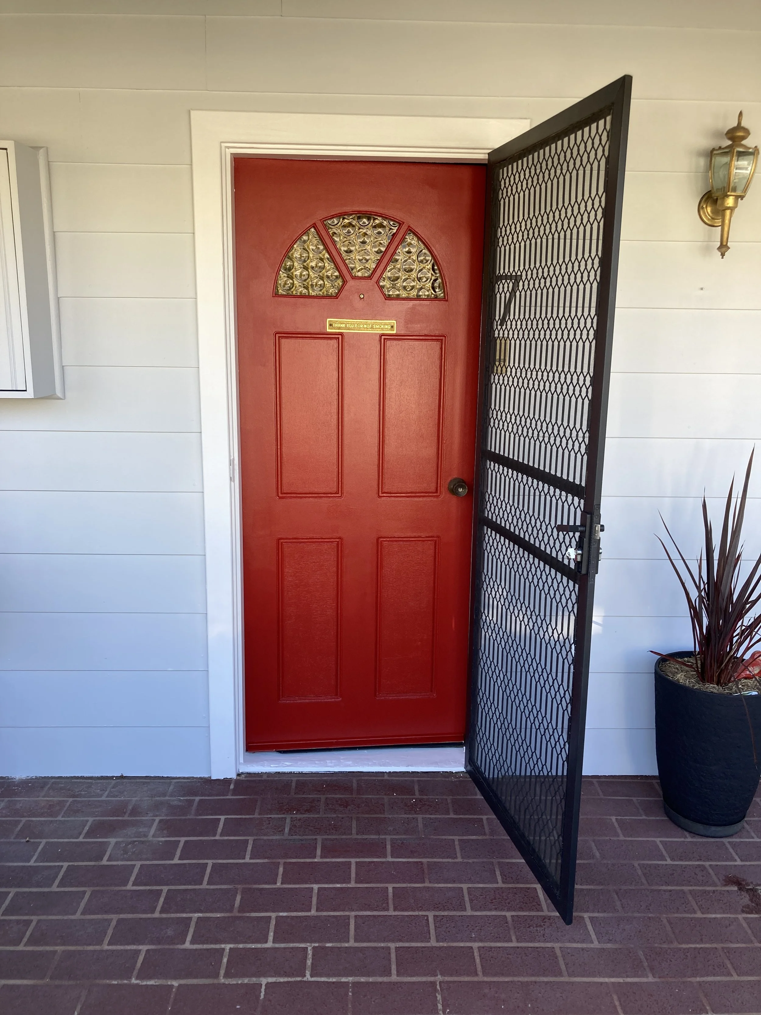 Red Paint Door