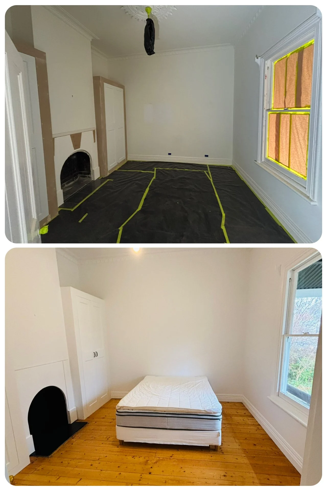 Residential Interior Paint Before After