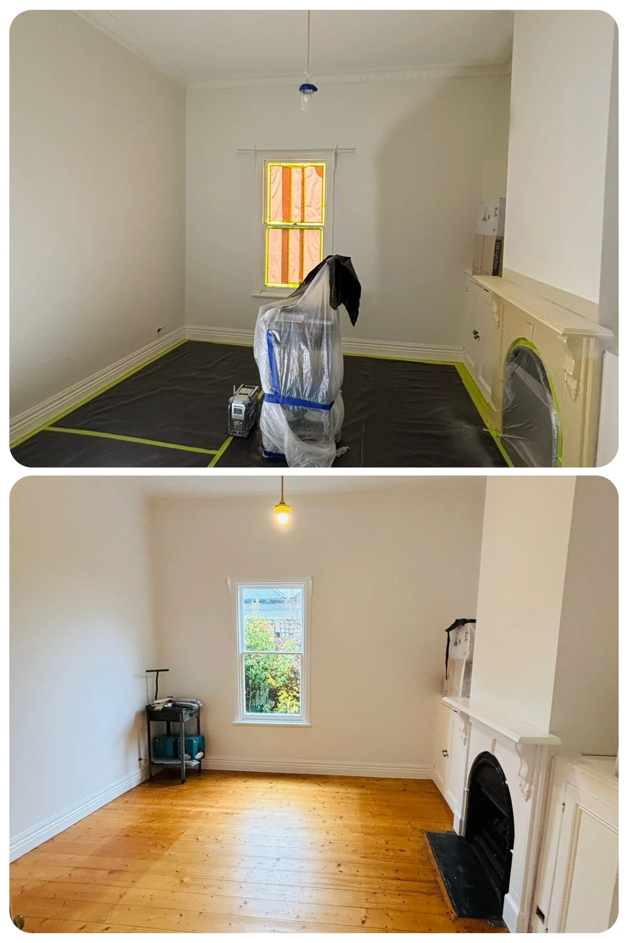 Residential Interior Paint Before After