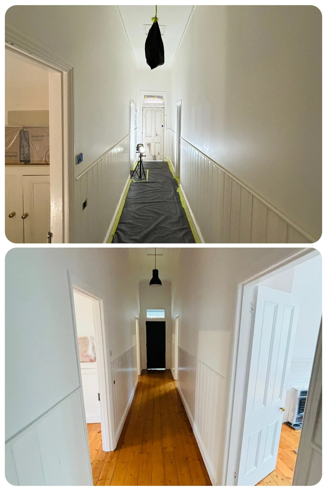Residential Interior Paint Before After