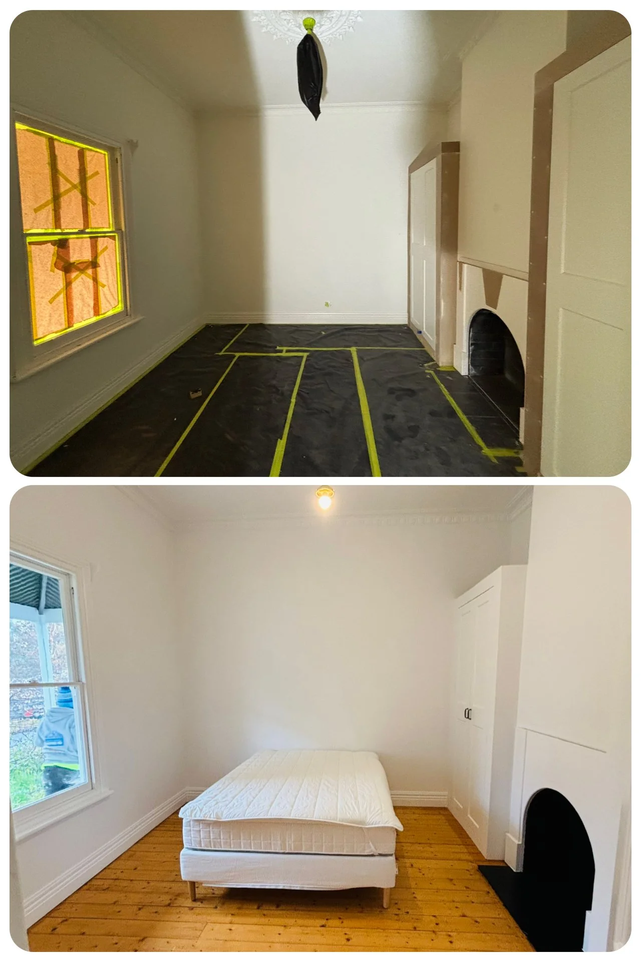 Residential Interior Paint Before After