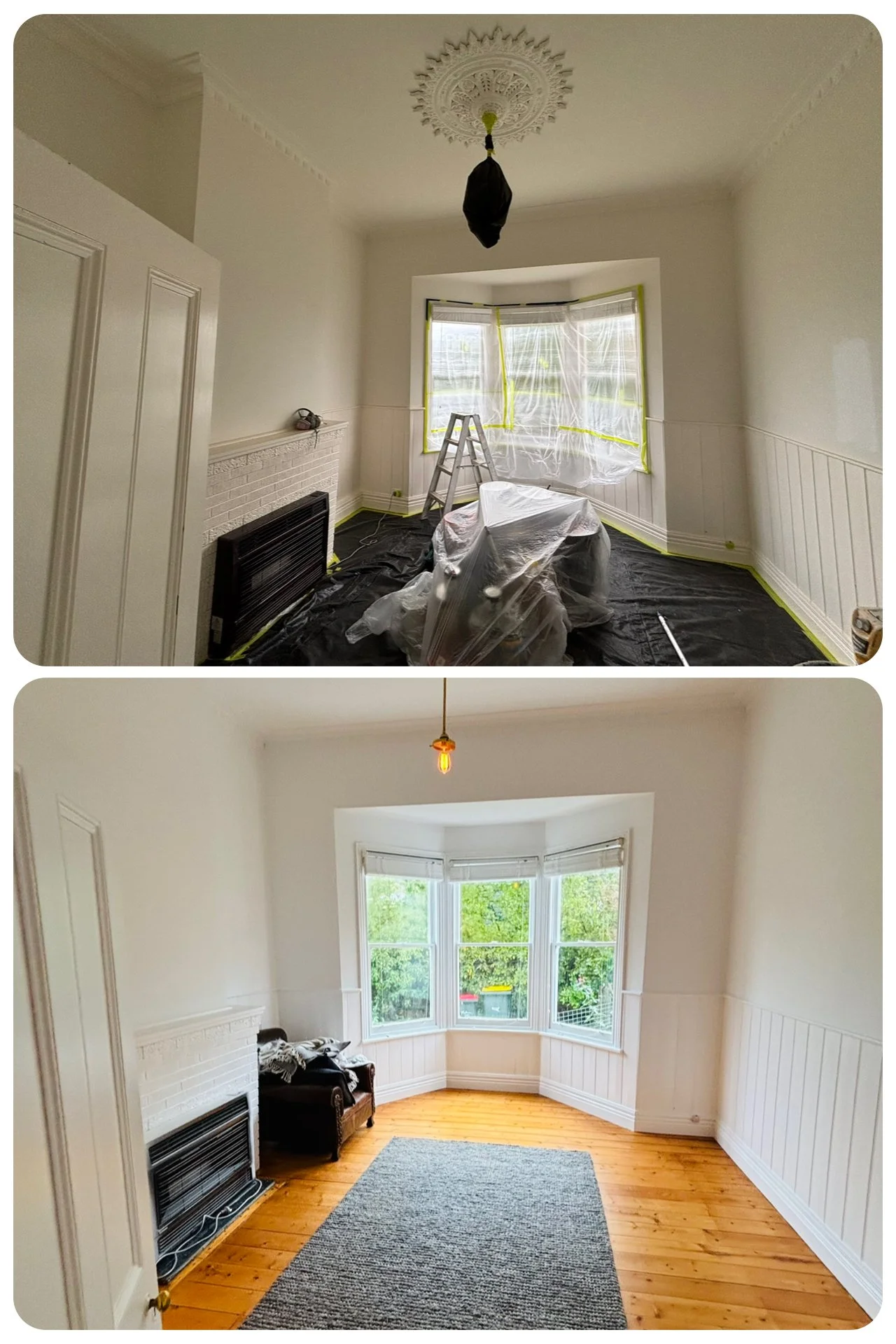 Residential Interior Paint Before After