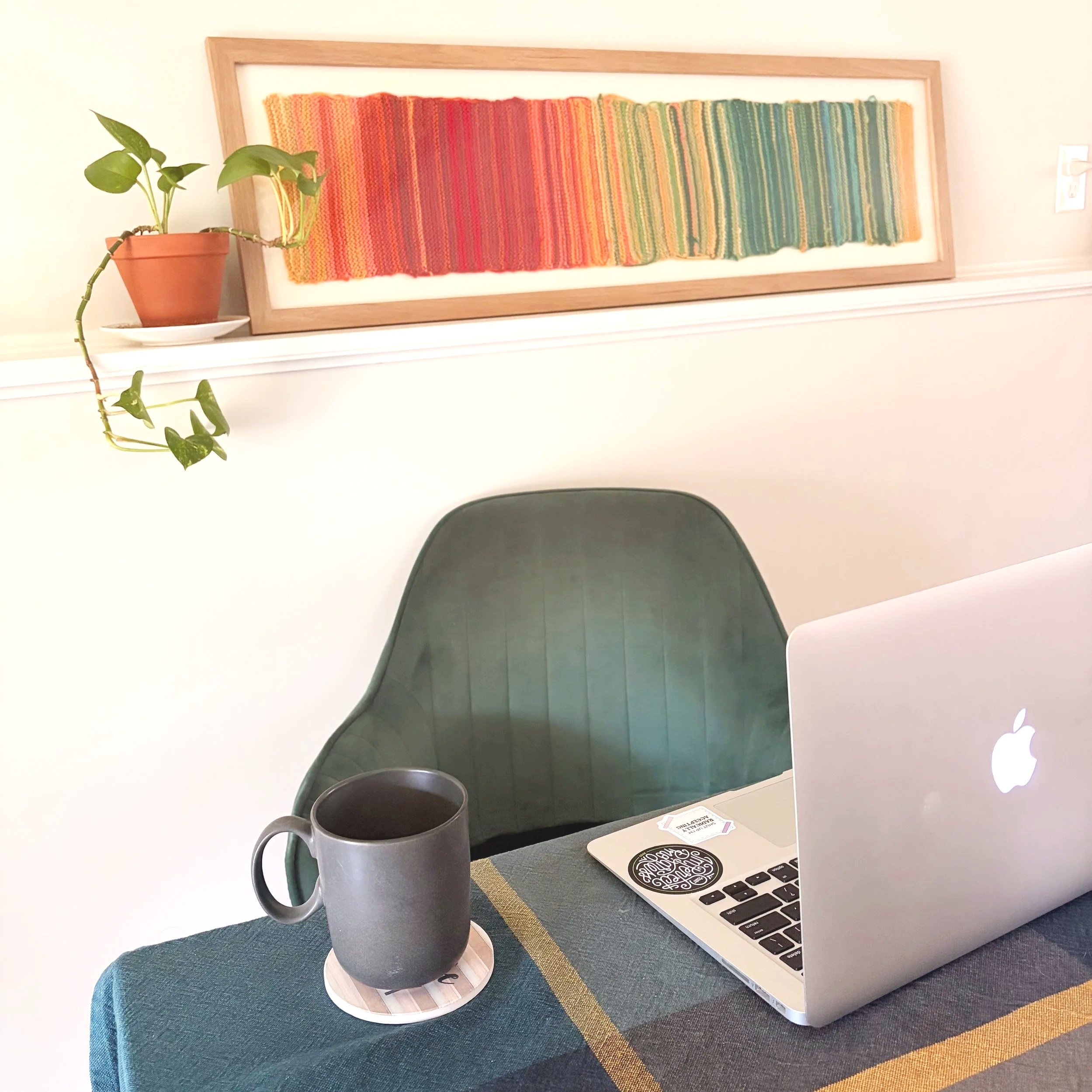 calming workspace for virtual trauma therapy