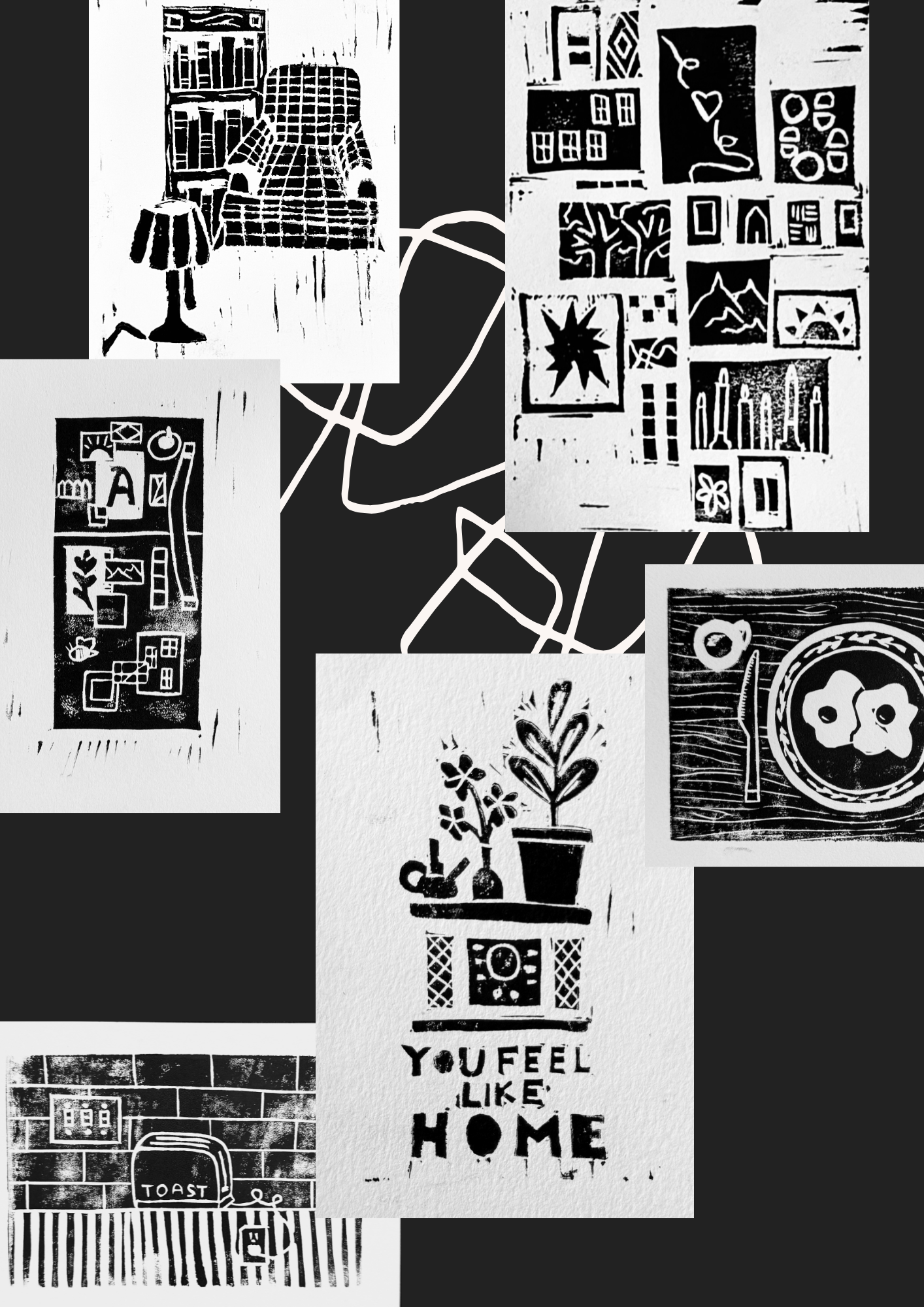 at home card set