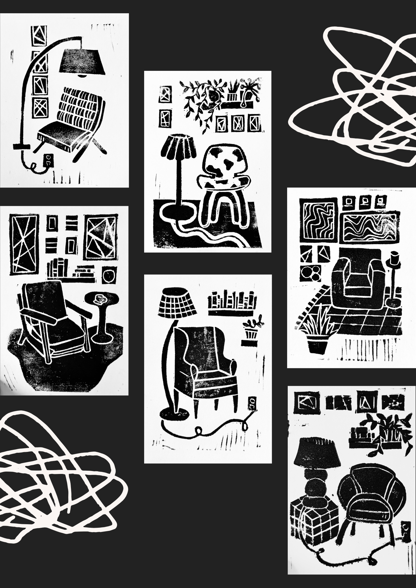 chairs card set