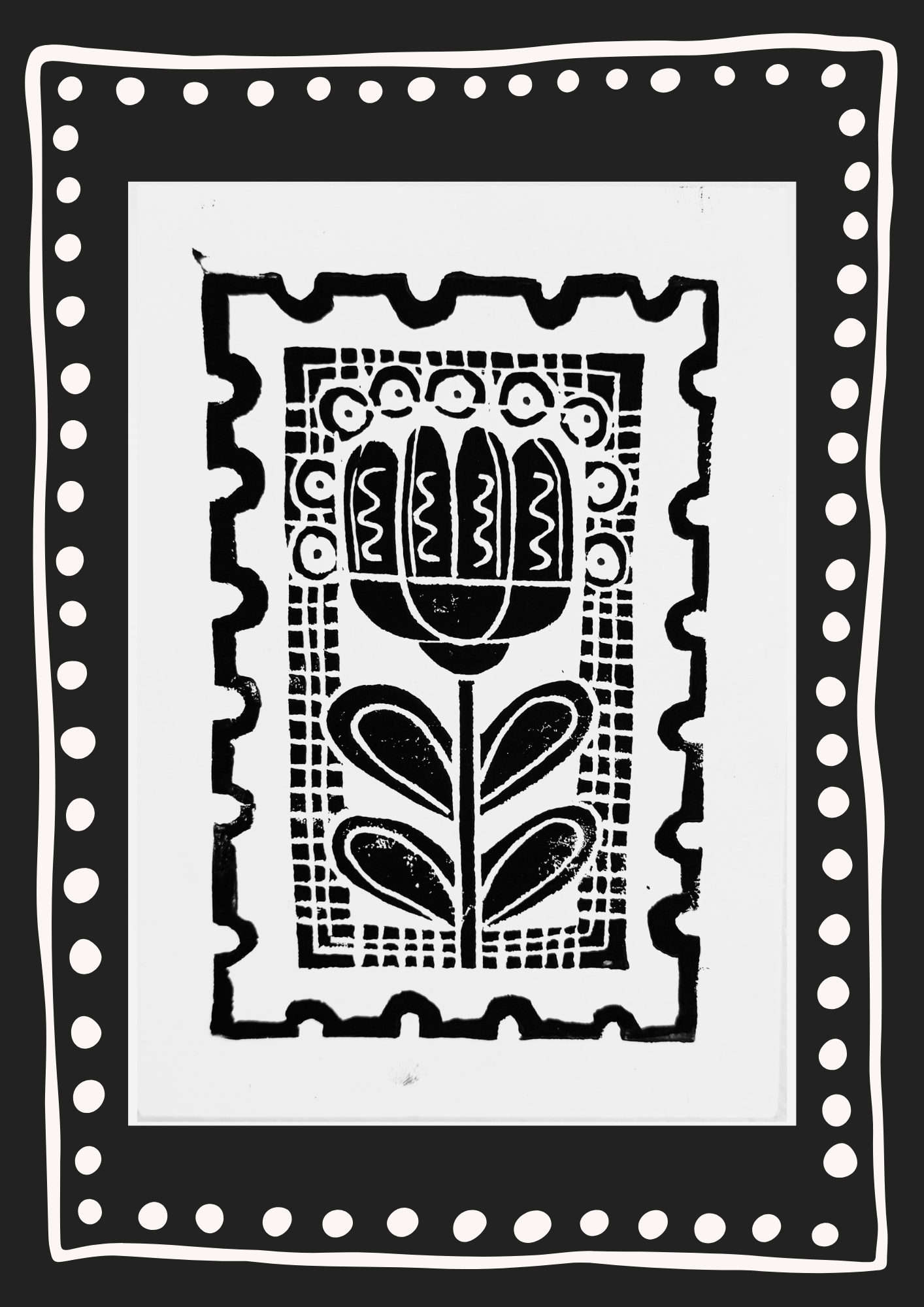 stamp #6 (cream)
