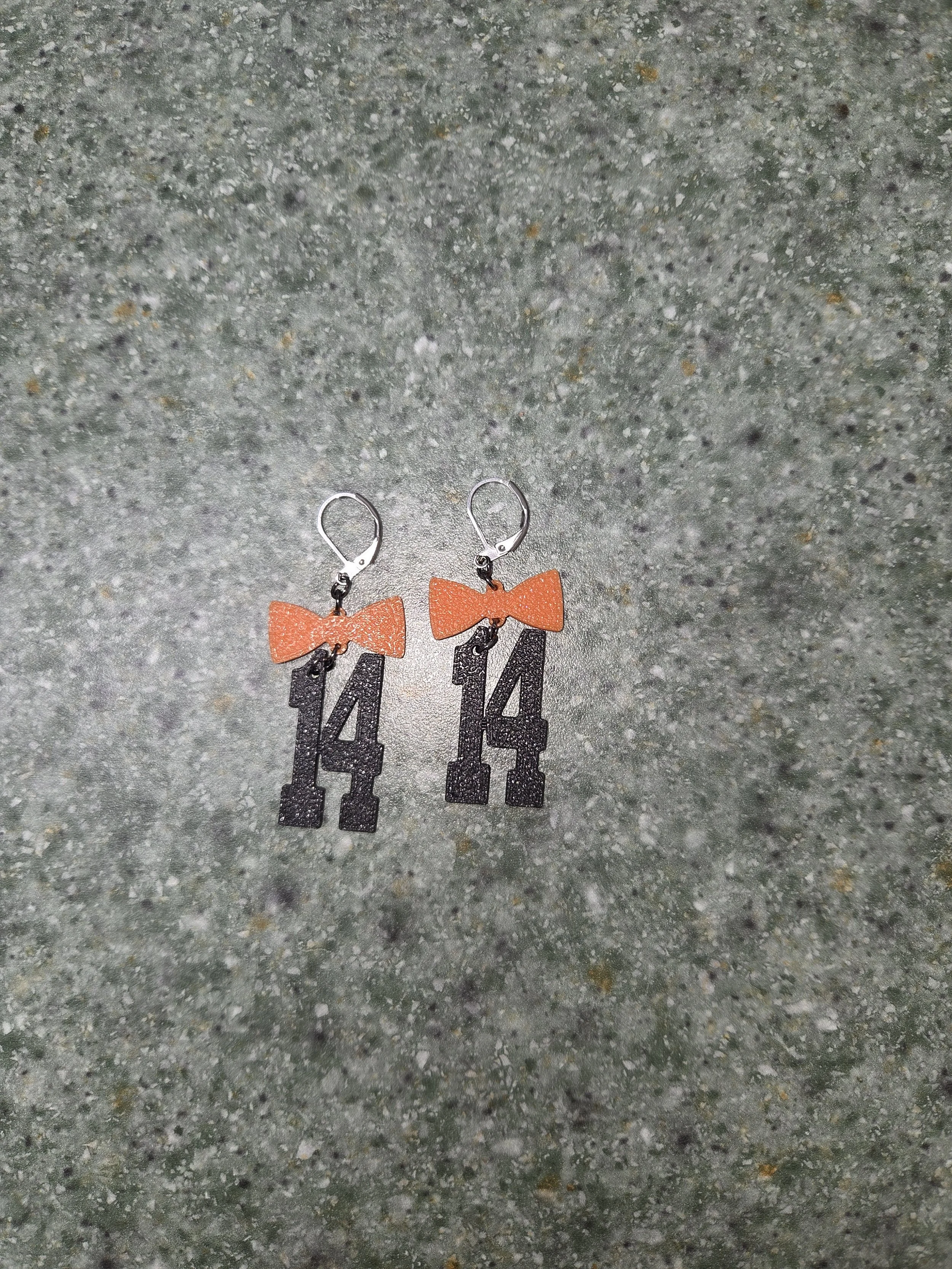 Custom Number Earrings