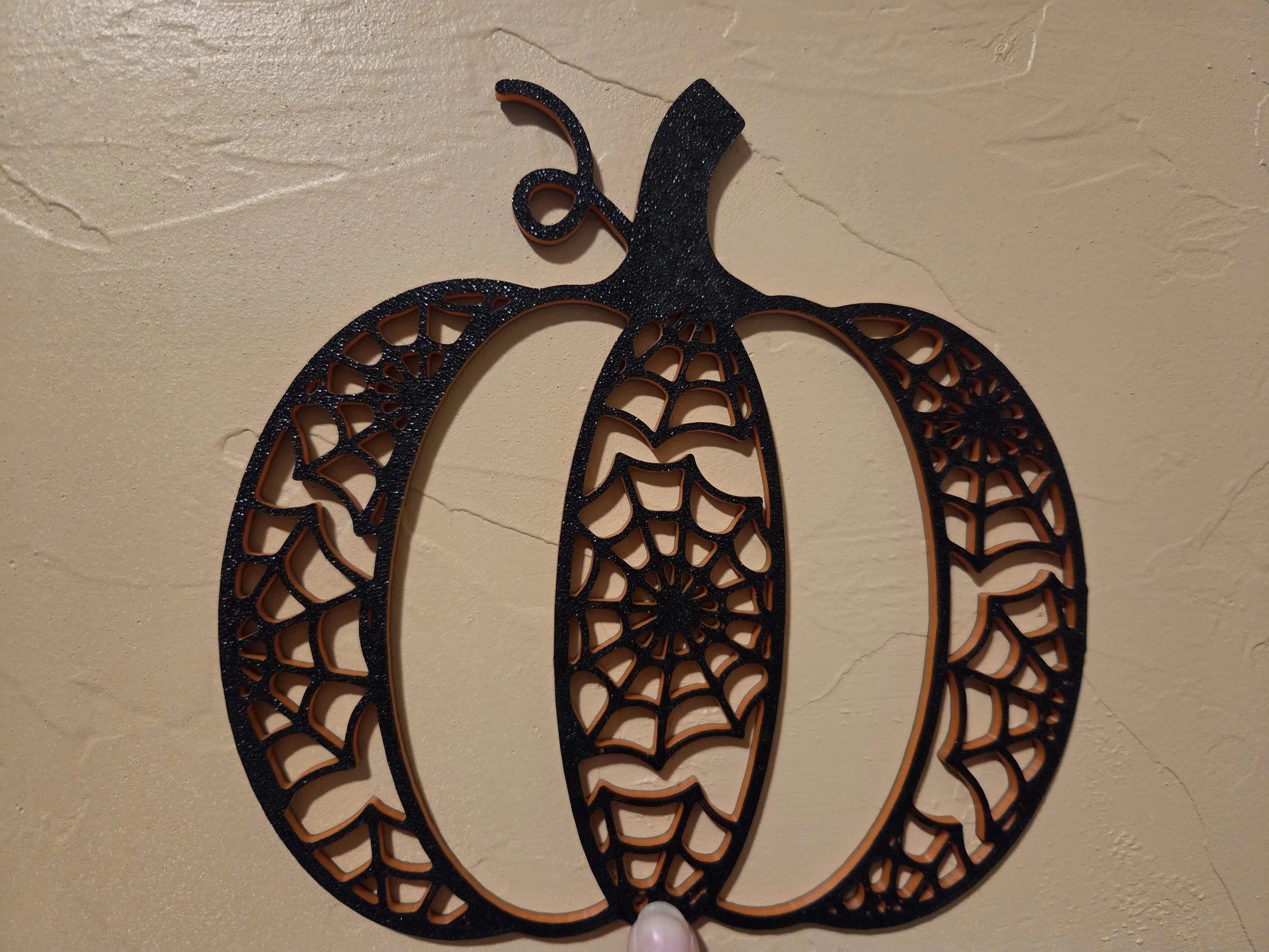 Two Color Pumpkin Wall Art