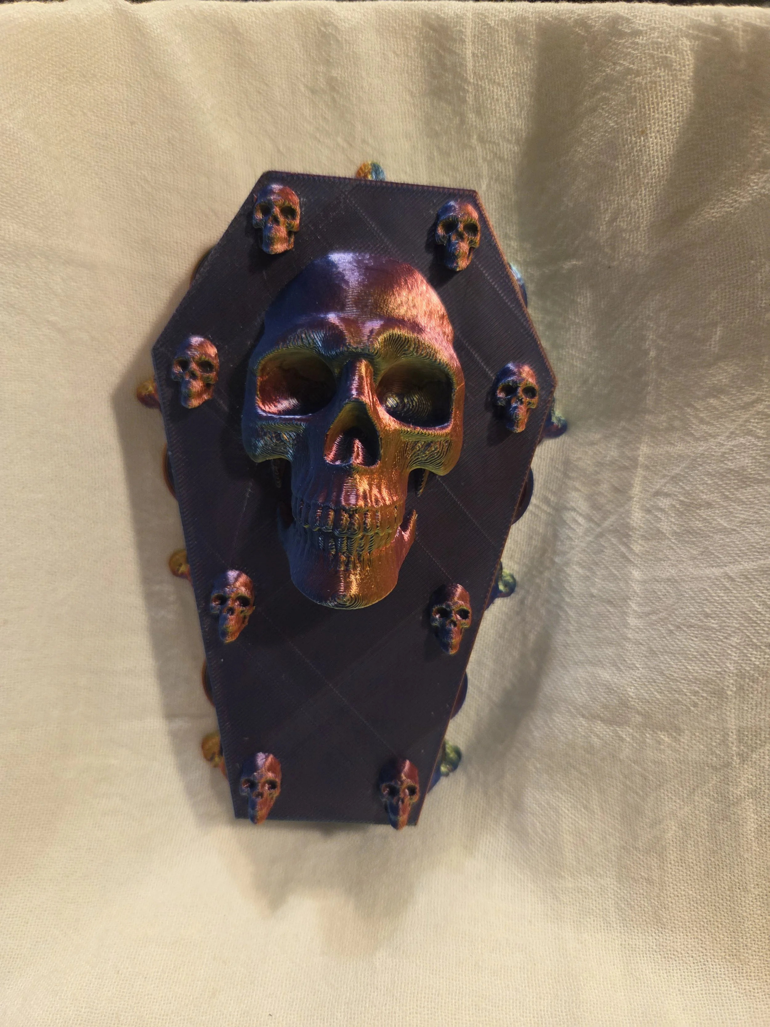 Coffin with Skulls