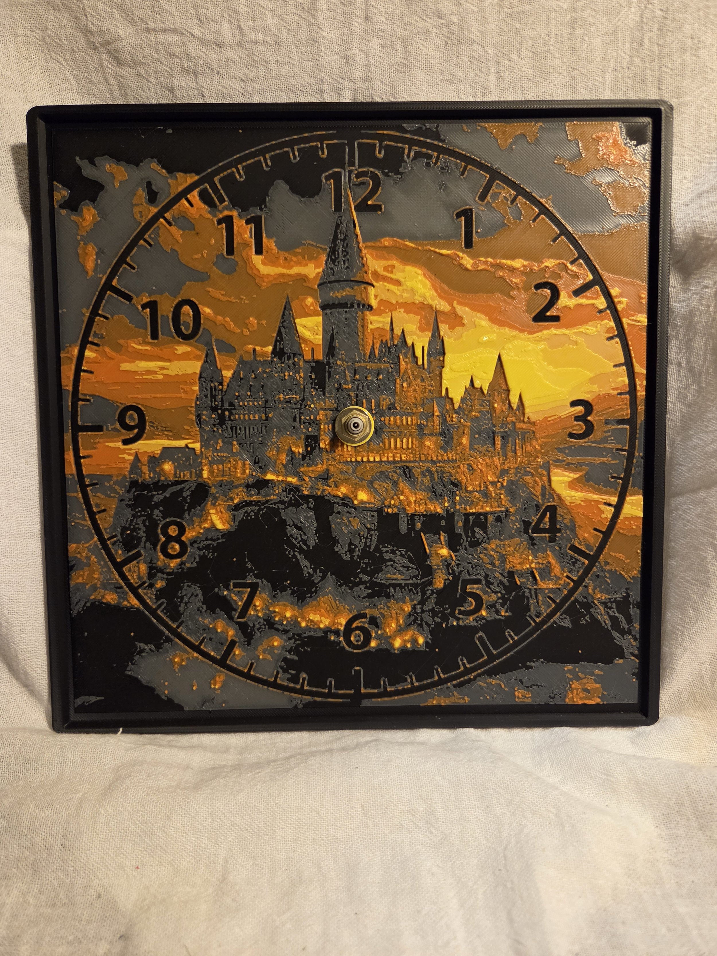 Hogwarts Castle Clock