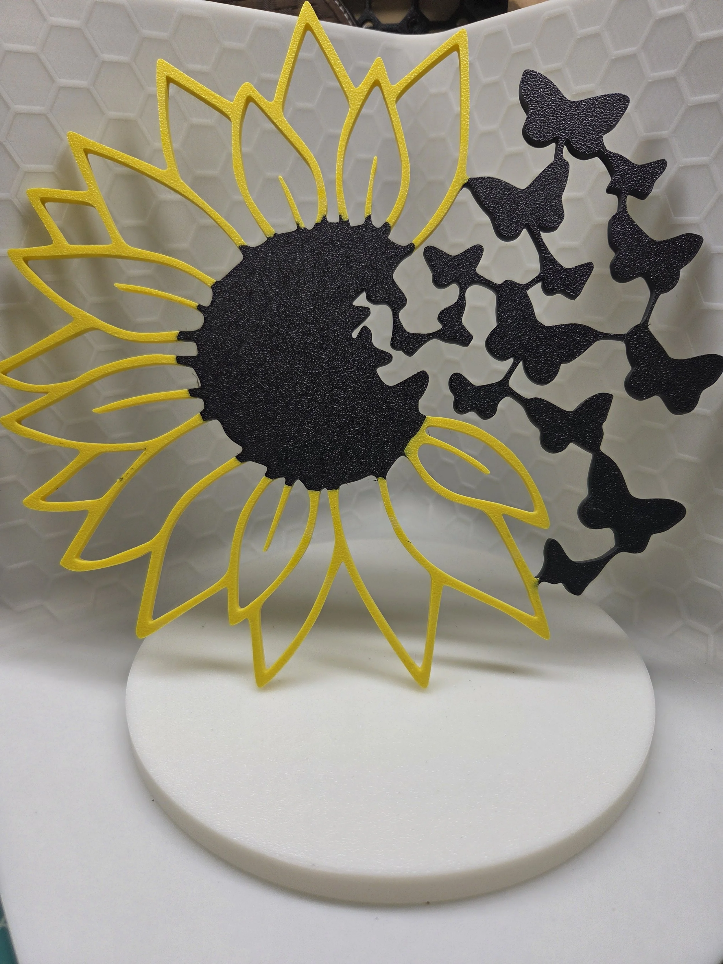Sunflower with Butterflies