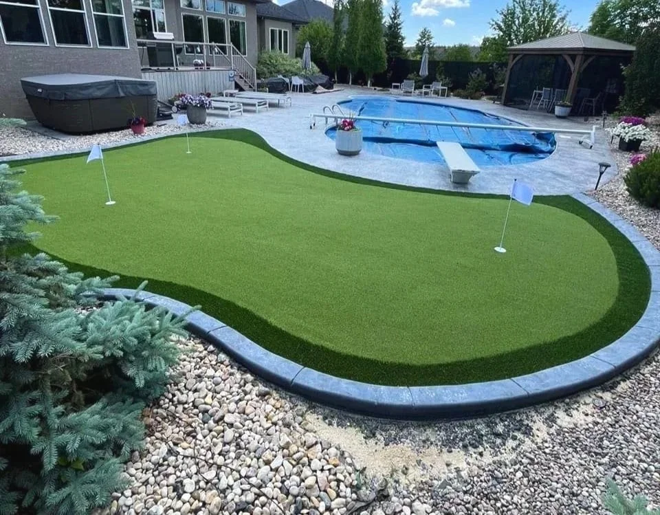 decorative concrete curbing SW Calgary
