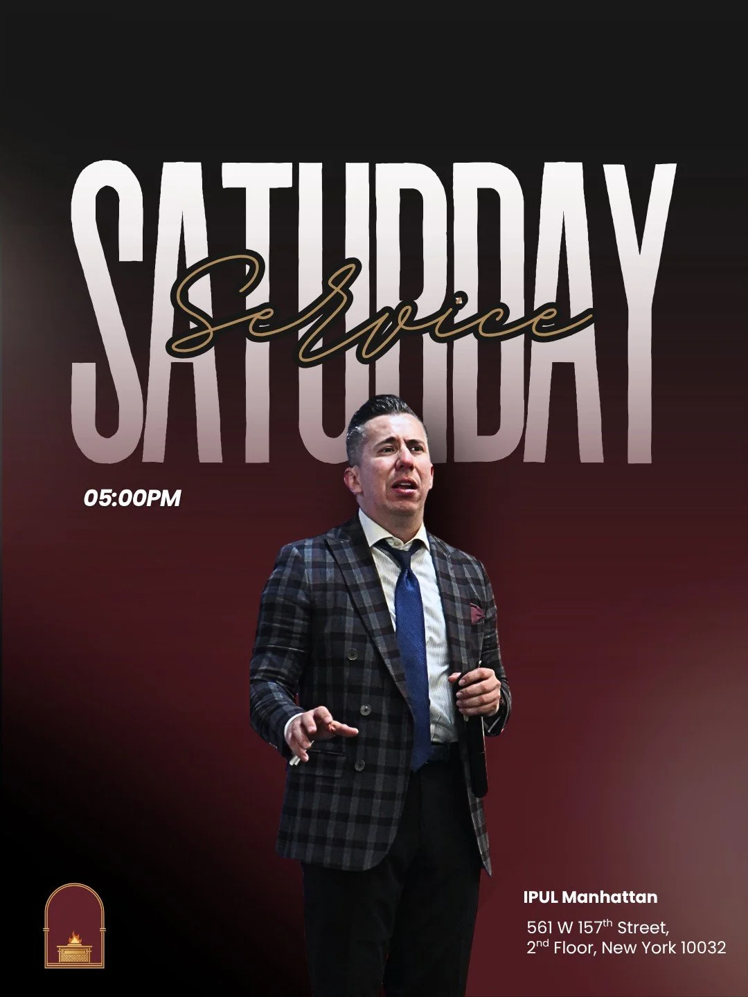 Come join us this Saturday at 5PM as we gather for worship, fellowship, and a powerful time in God&rsquo;s presence. We&rsquo;d love to see you there! 🙌