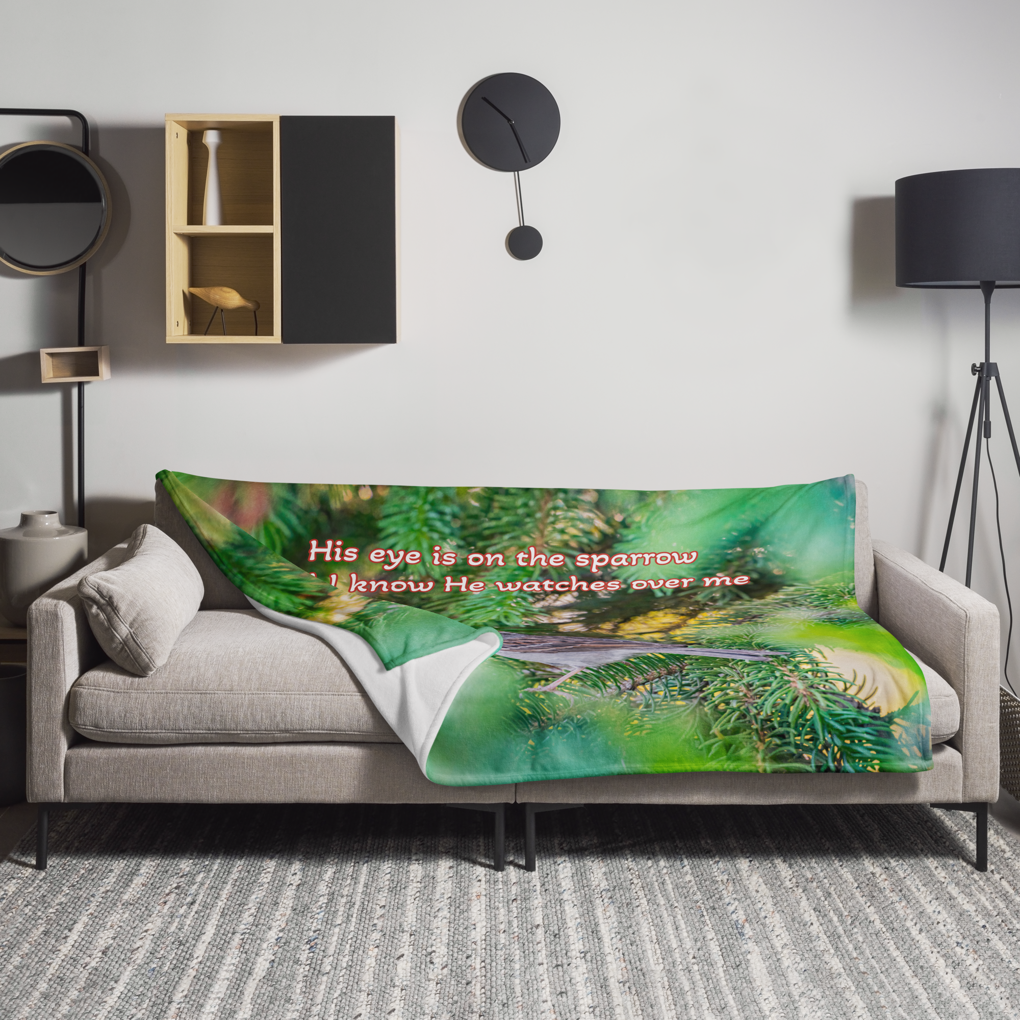 Sparrow Serenity Throw Blanket