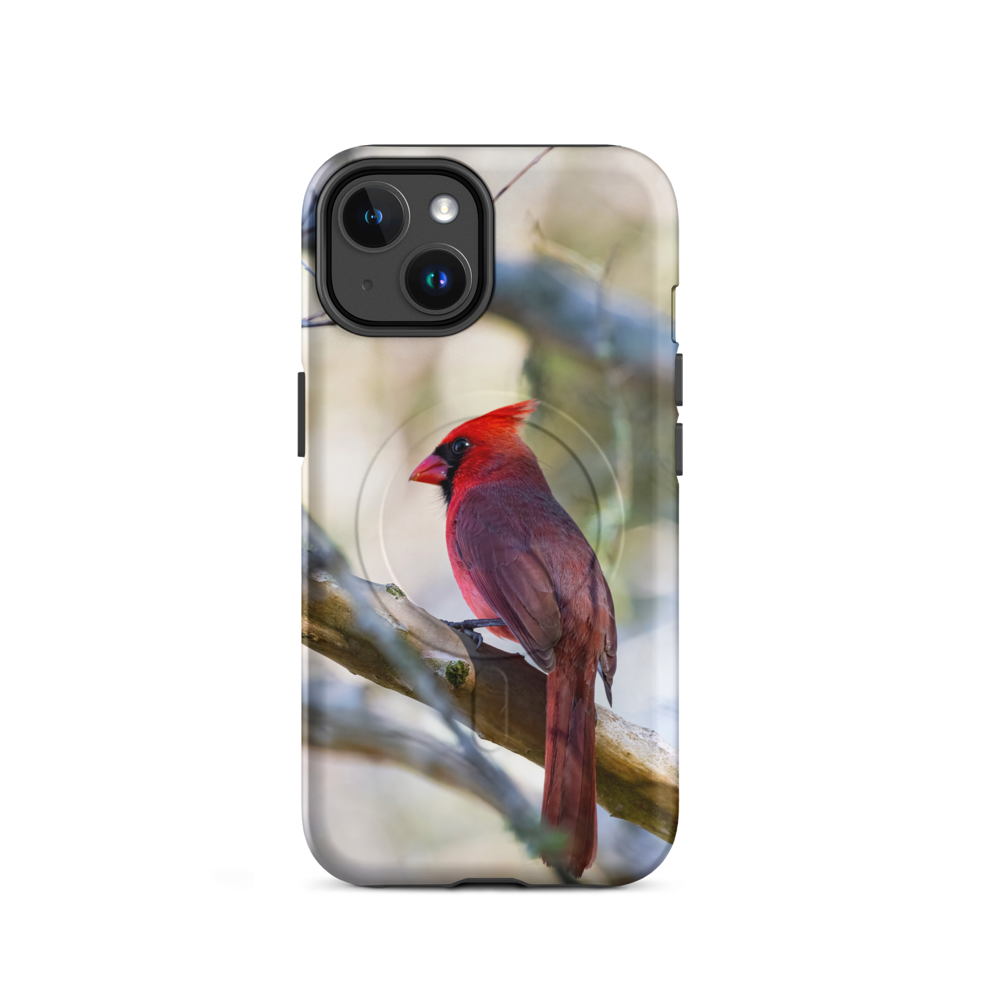 MagSafe Tough iPhone Case with Cardinal Design