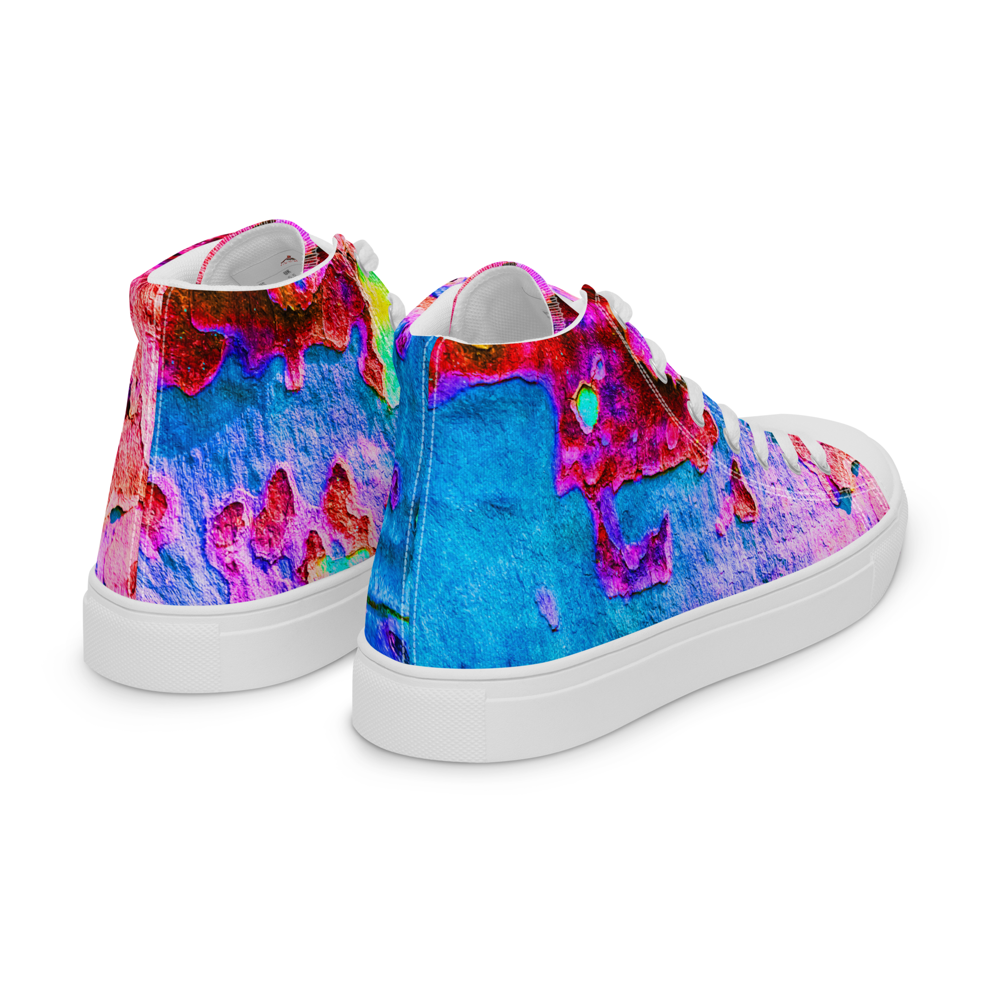 Vibrant Abstract High-Top Sneakers