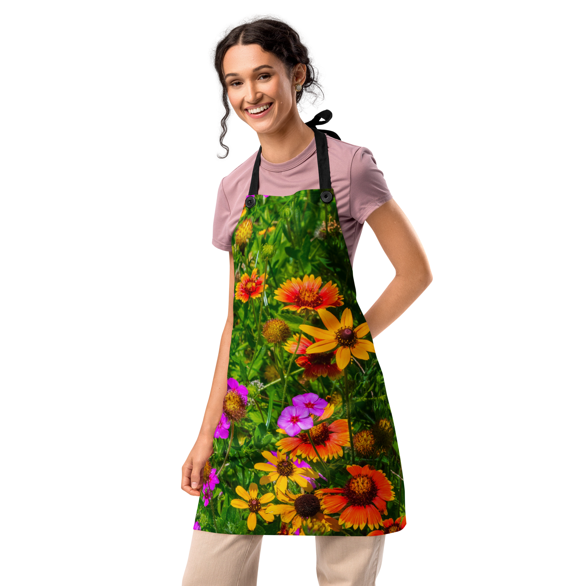Wildflower Print Apron
