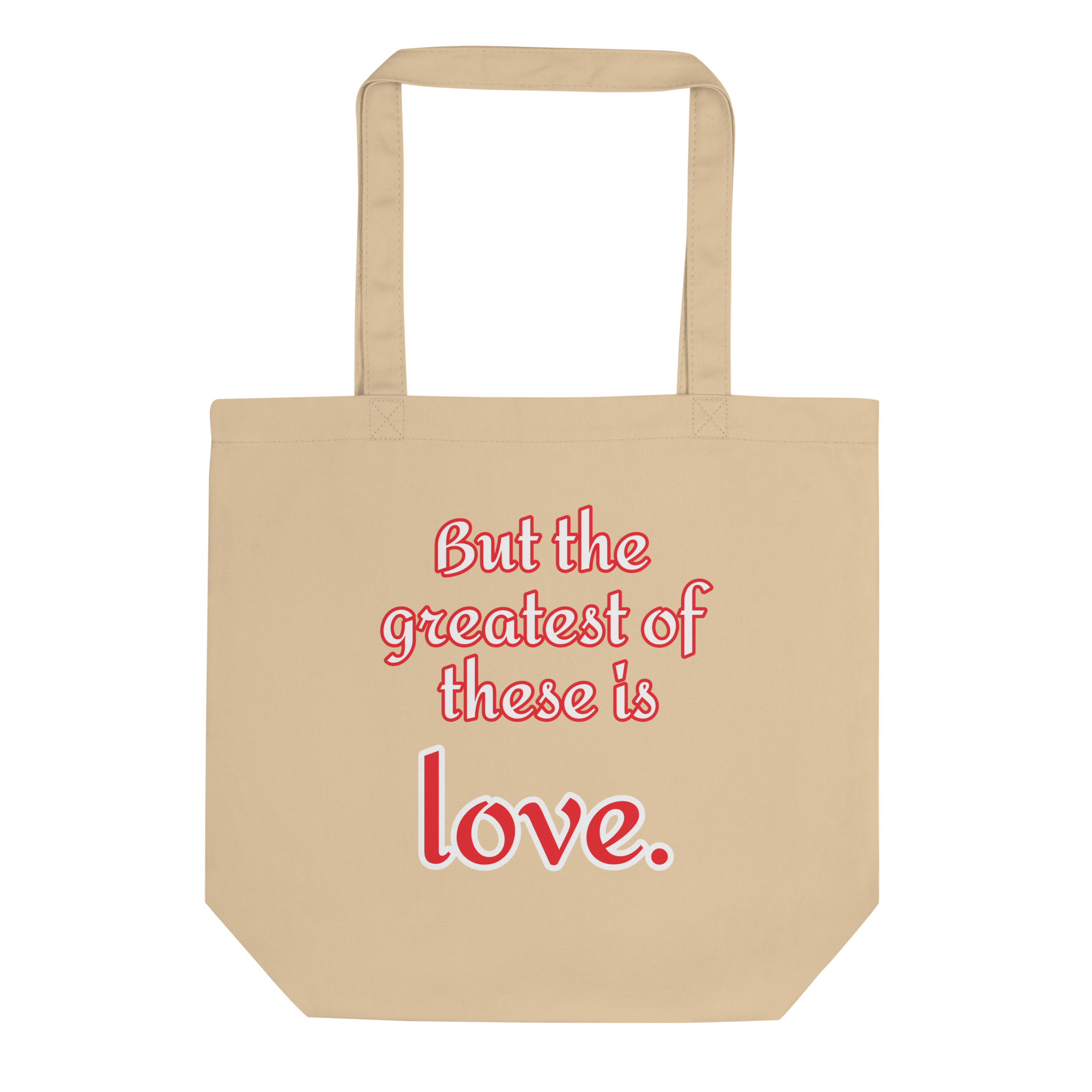 Faith, Hope & Love Canvas Tote Bag