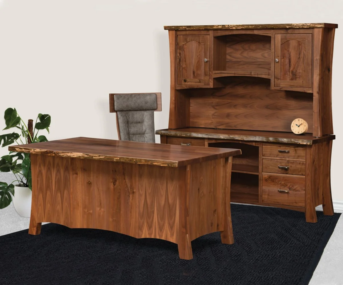 Jefferson Office Amish Furniture Live Edge