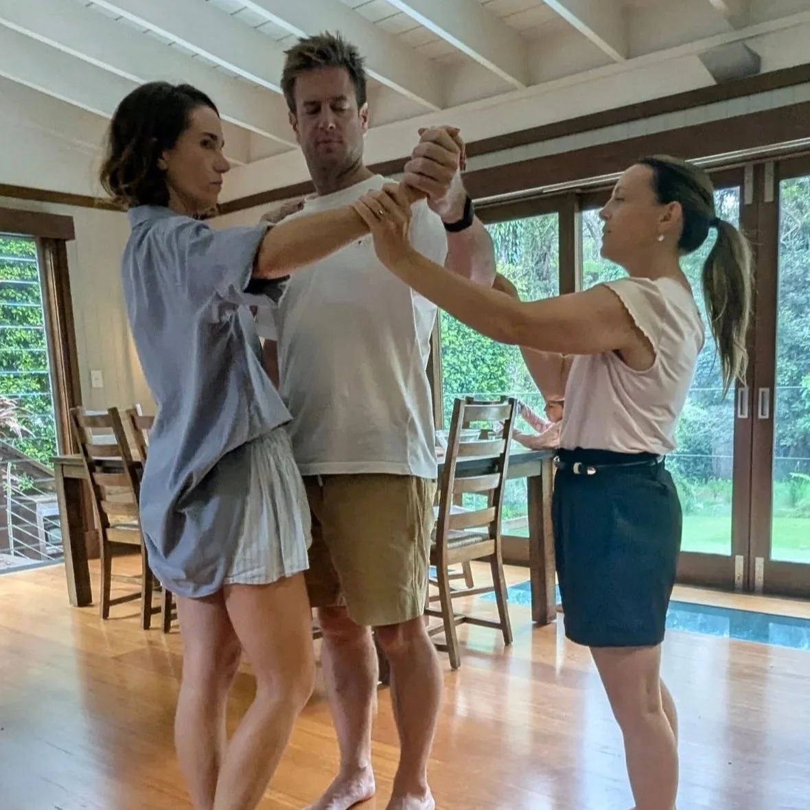 Learning first wedding dance surprise - the perfect ballroom hold