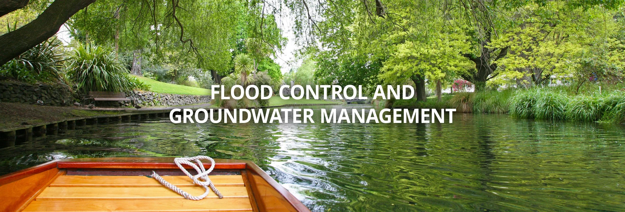 Flood control and groundwater management