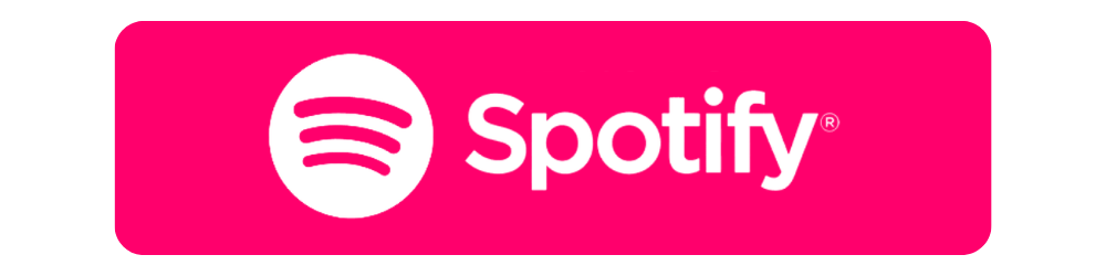 White Spotify logo and wordmark on a bright pink rounded rectangle