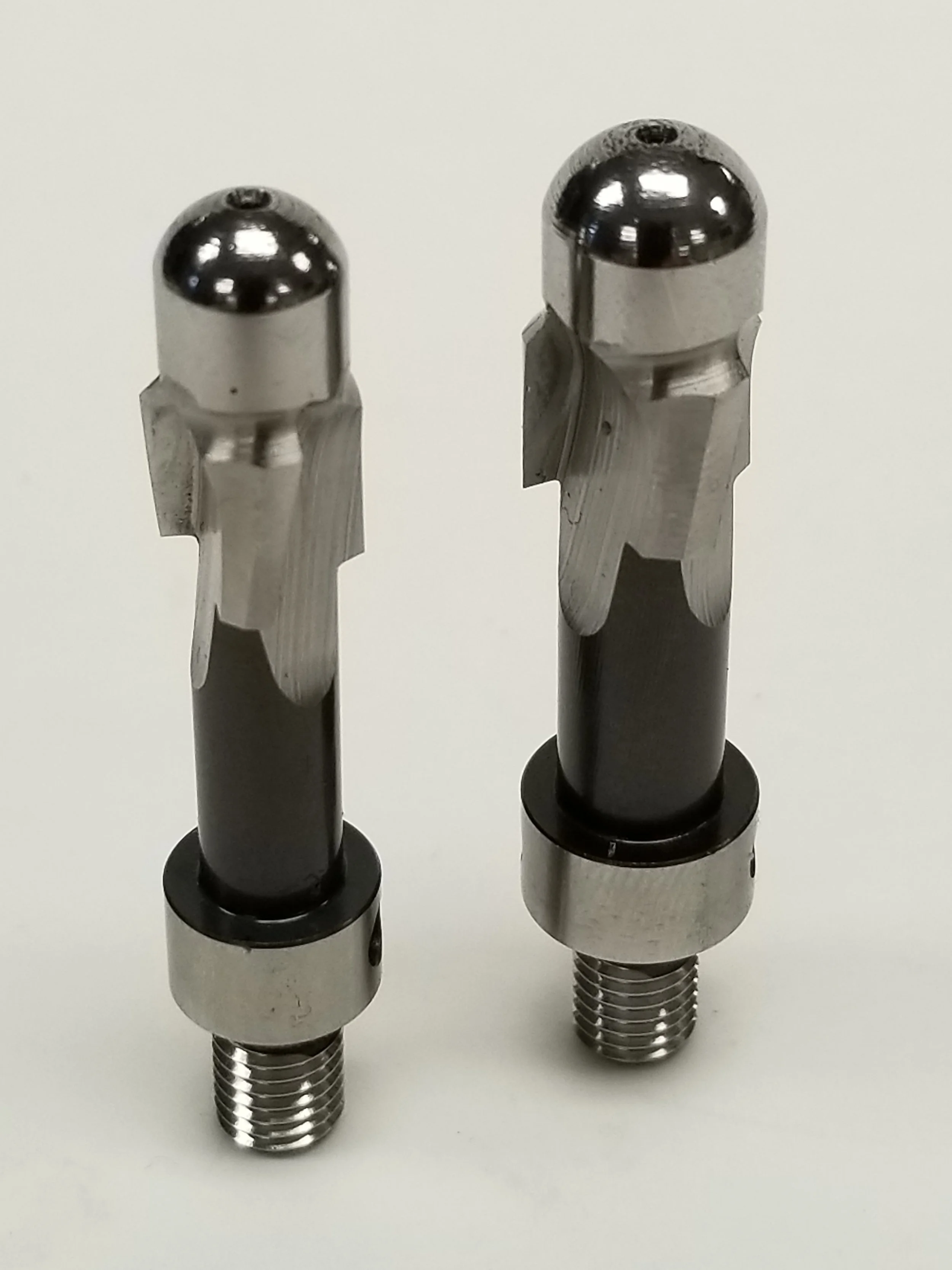 Custom piloted counterbore tool with threaded shank for precision spotfacing and bolt-seat machining