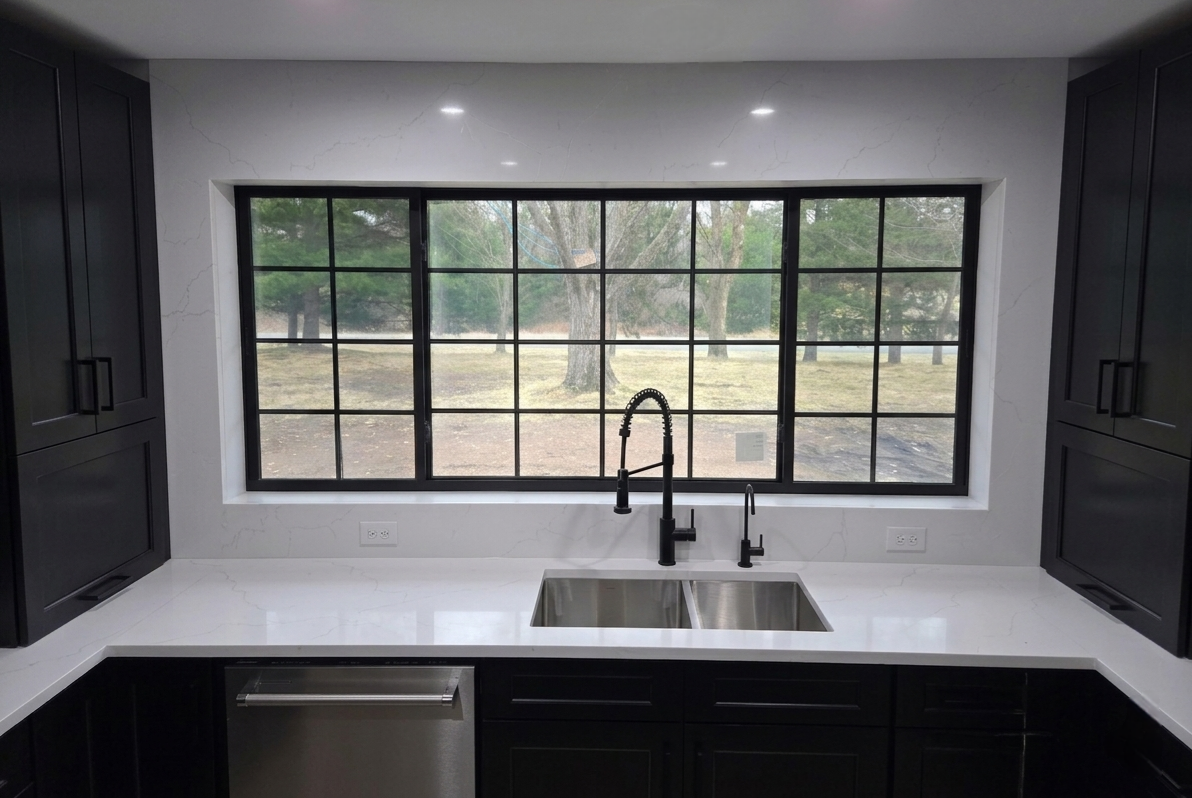 Calacatta Mirraggio Lusso quartz countertop and full height back splash. Stone fabrication, delivery, and install 5-7 day turnaround