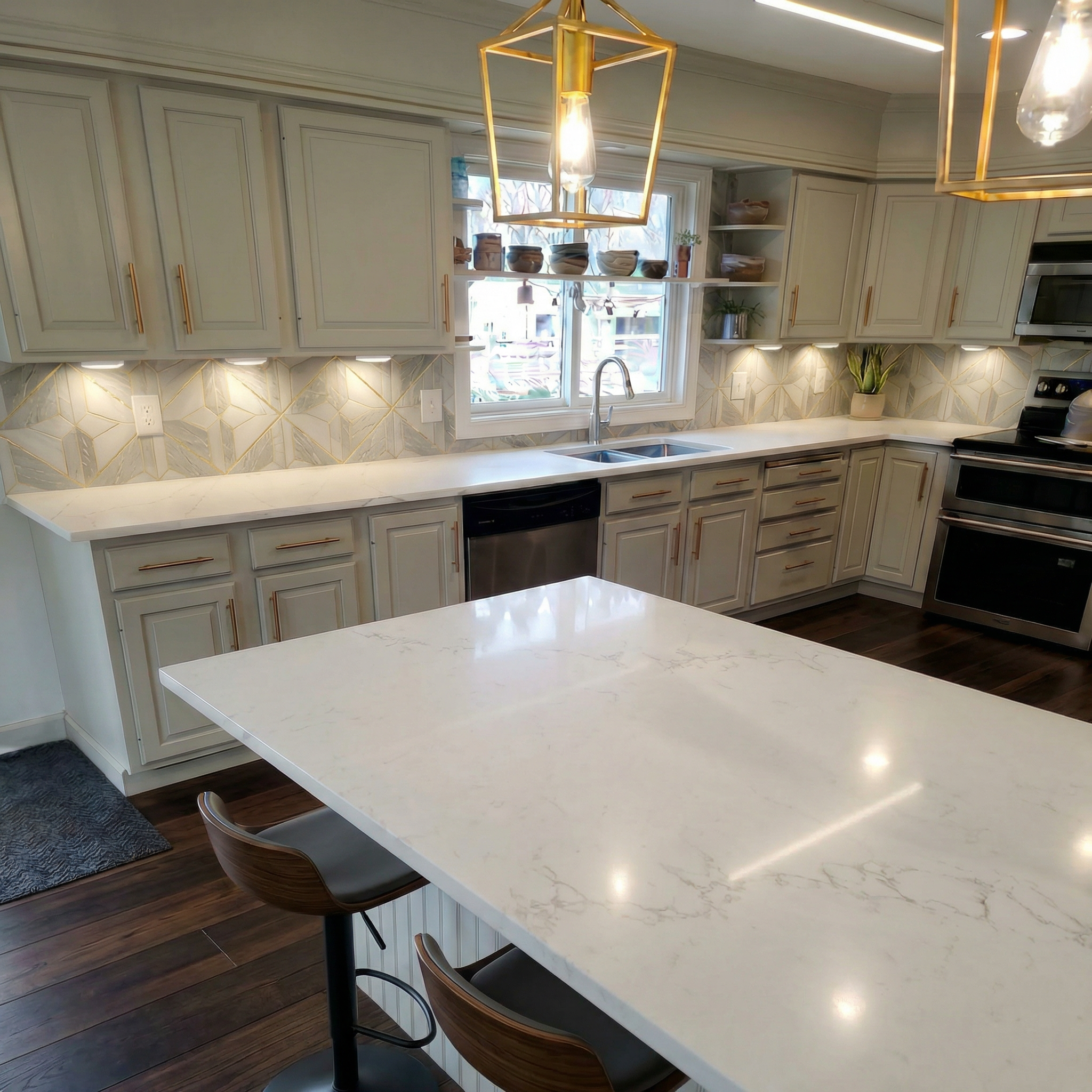 3cm Corsair quarts countertop by gs granite