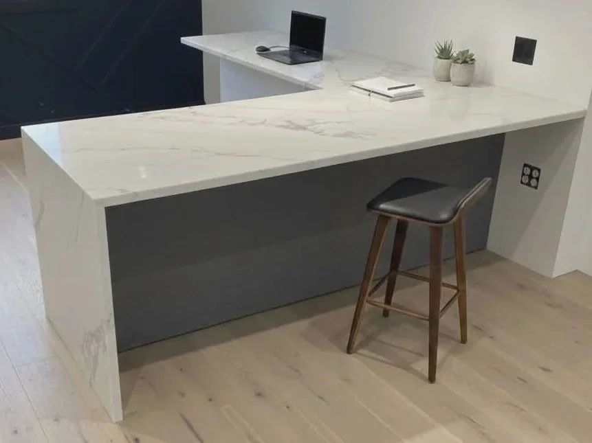 3cm Montclaire quartz countertops from GS Granite