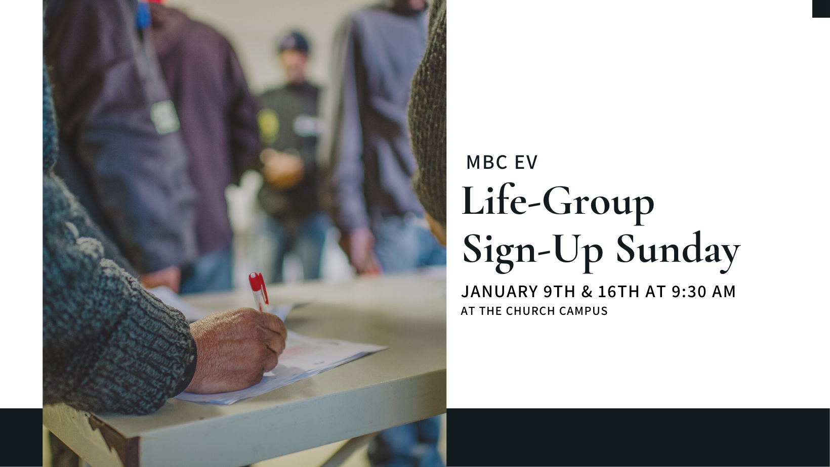 Life Group Sign-up Sunday
