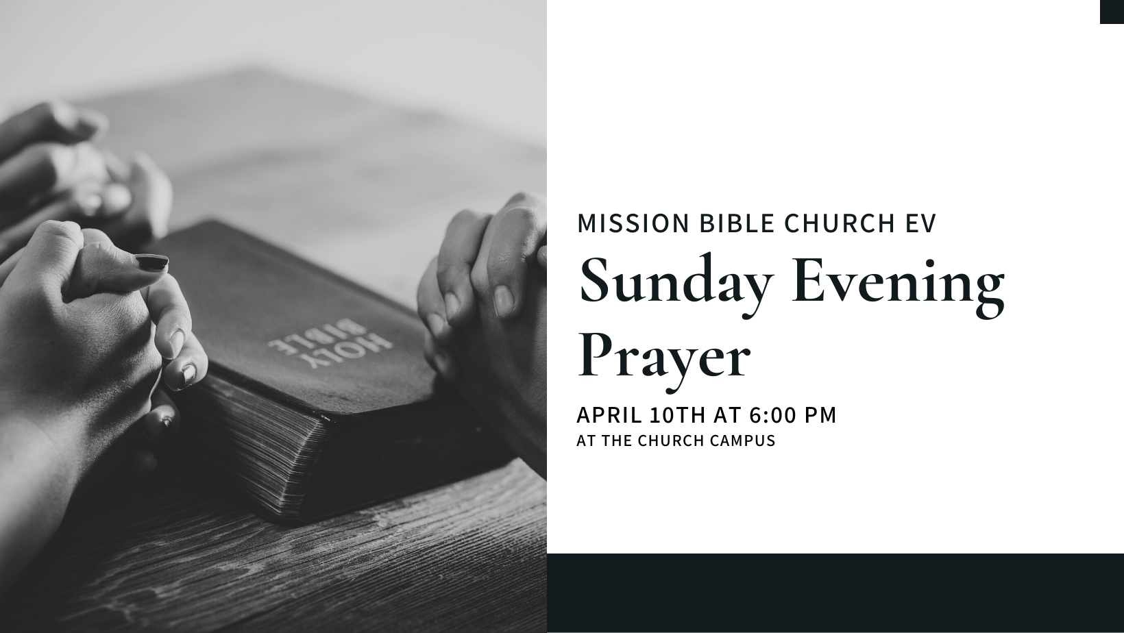 Sunday Evening Prayer