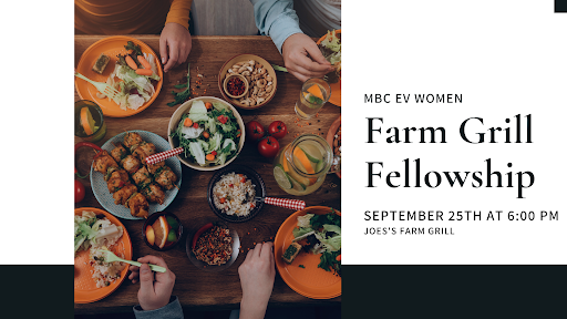 Ladies of all ages are invited! Order your own farm-fresh meal and come enjoy some conversation and connection.