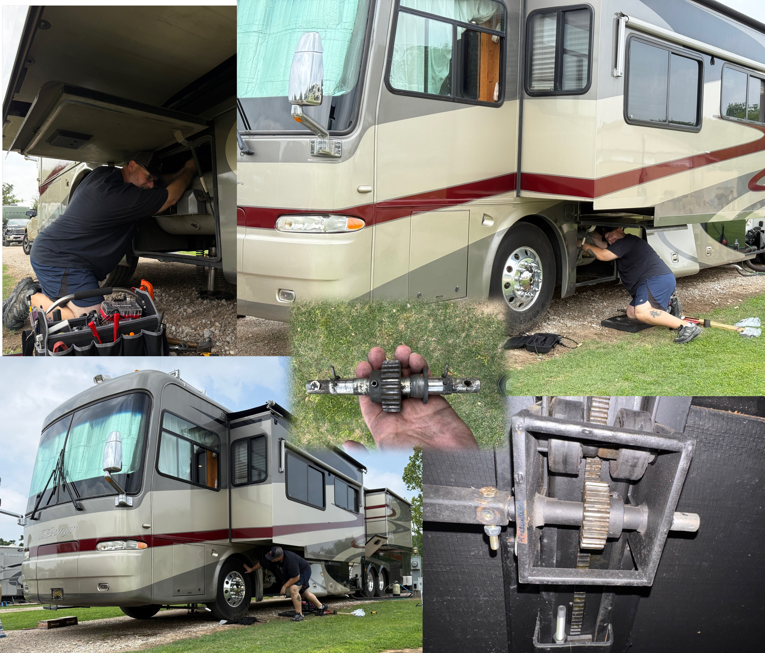 Repair slide out on Class A Tiffin Motorhome
