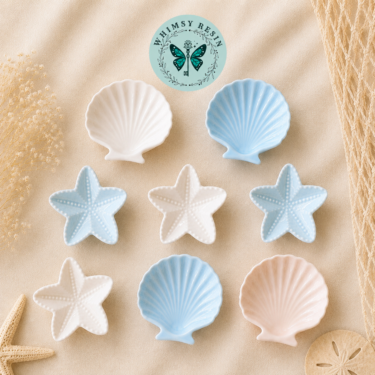 Coastal Jewelry Dishes x Whimsy Resin