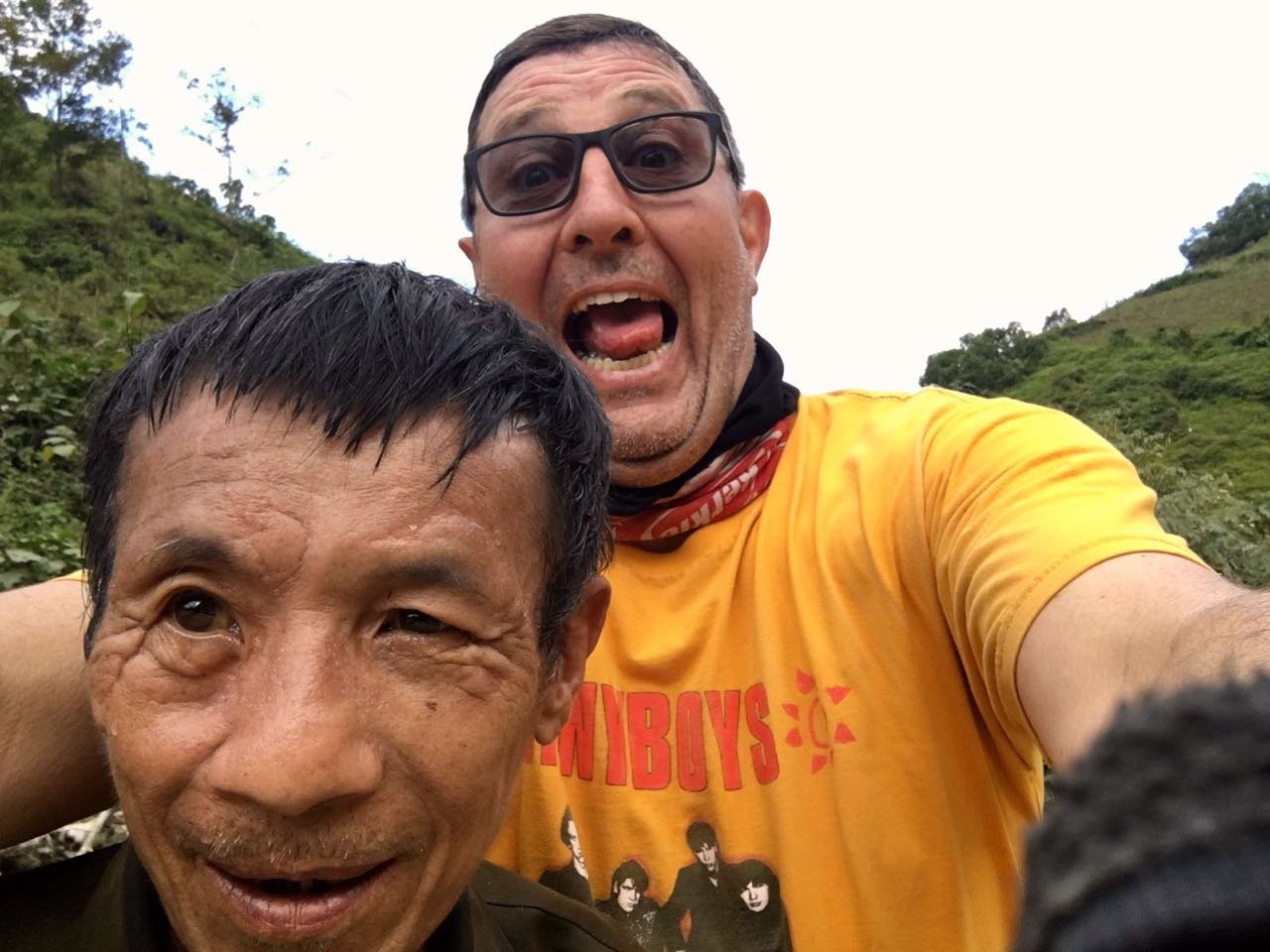 Rosco and some poor local - Vietnam