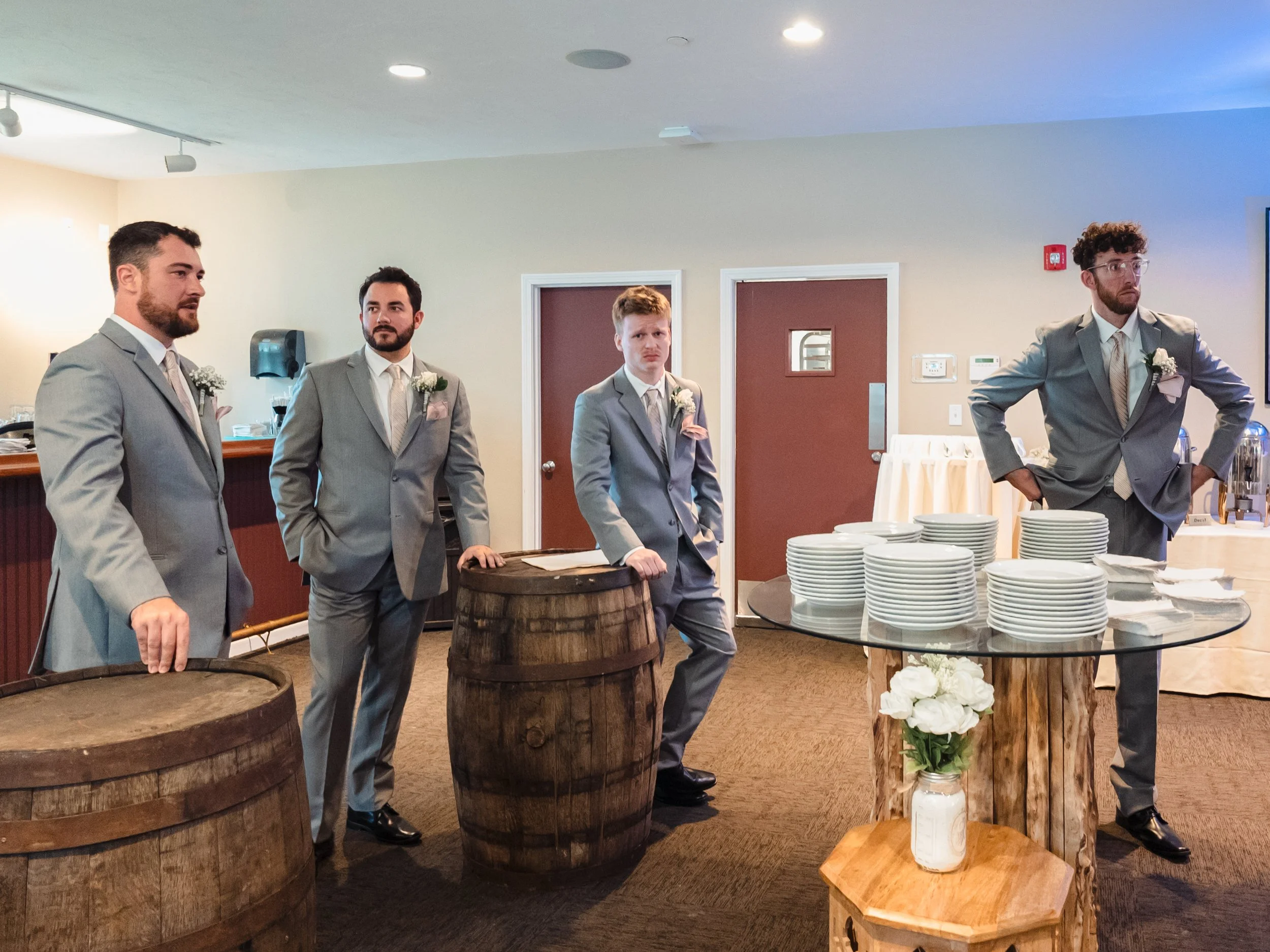 Groomsmen Not Sure What To Do