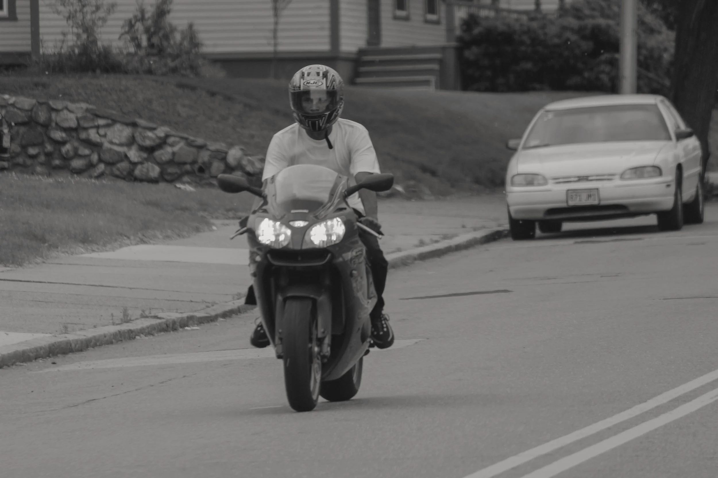 Man on motorcycle bike worcester, ma