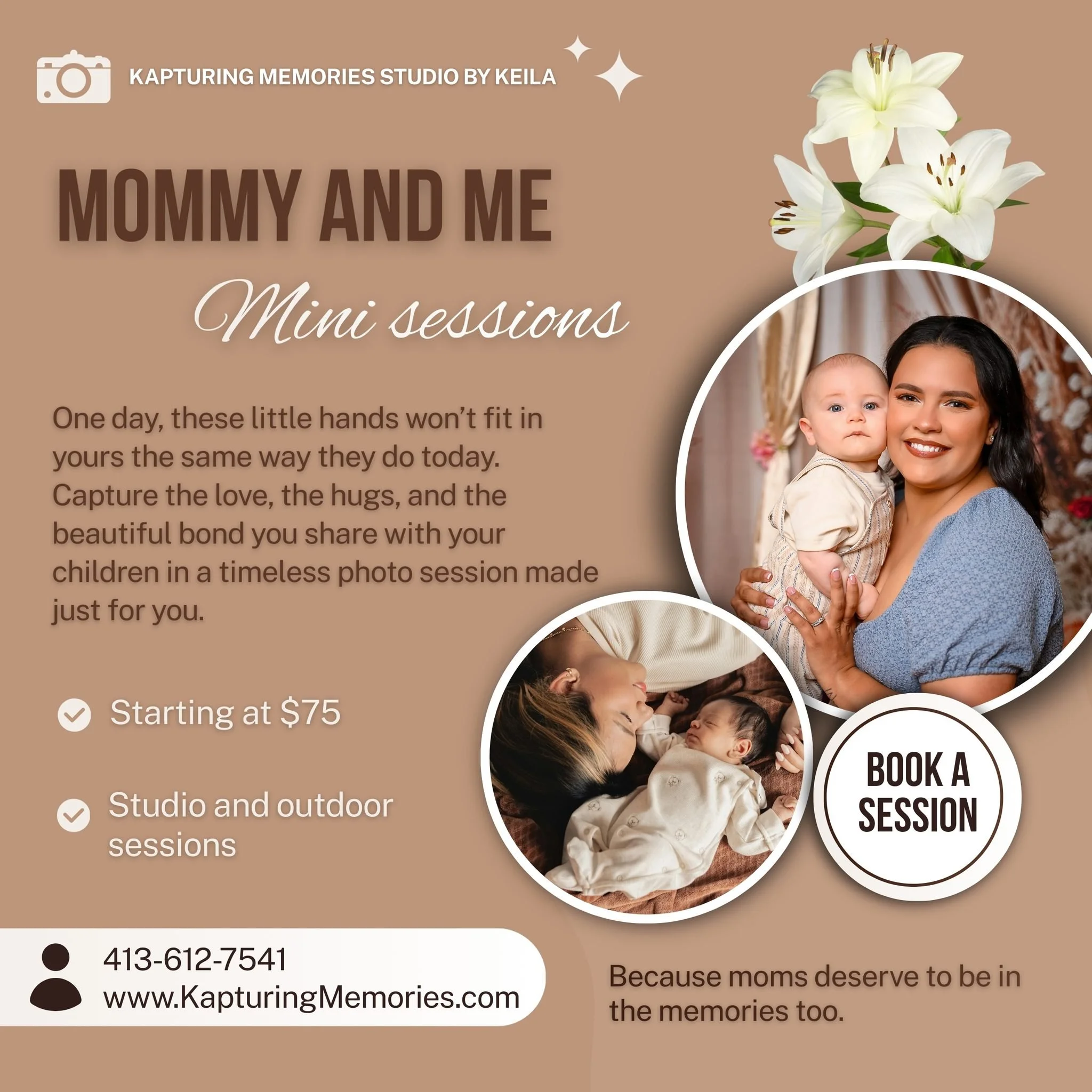 𝐌𝐨𝐦𝐦𝐲 𝐚𝐧𝐝 𝐌𝐞 𝐒𝐭𝐮𝐝𝐢𝐨 𝐚𝐧𝐝 𝐎𝐮𝐭𝐝𝐨𝐨𝐫 𝐒𝐞𝐬𝐬𝐢𝐨𝐧𝐬
𝘌𝘯𝘨𝘭𝘪𝘴𝘩 𝘢𝘯𝘥 𝘚𝘱𝘢𝘯𝘪𝘴𝘩

A gift that never fades: memories for a lifetime. 📸💖
Schedule your Mother&rsquo;s Day session today.

𝑈𝑛 𝑟𝑒𝑔𝑎𝑙𝑜 𝑞𝑢𝑒 𝑛𝑜 𝑠?