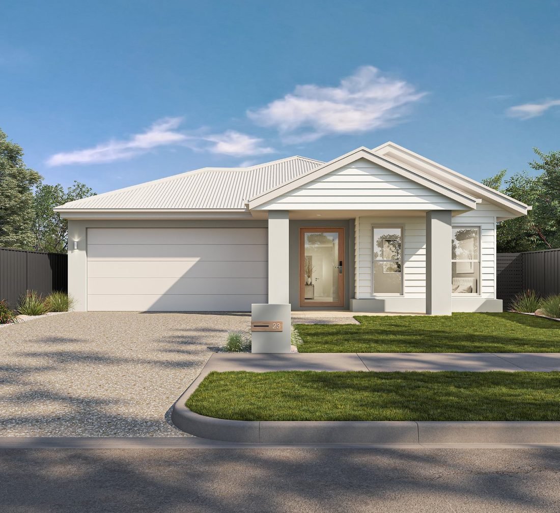 Architectural render of the Spring Bluff 190 home proposed for Lot 20 in Glenvale.