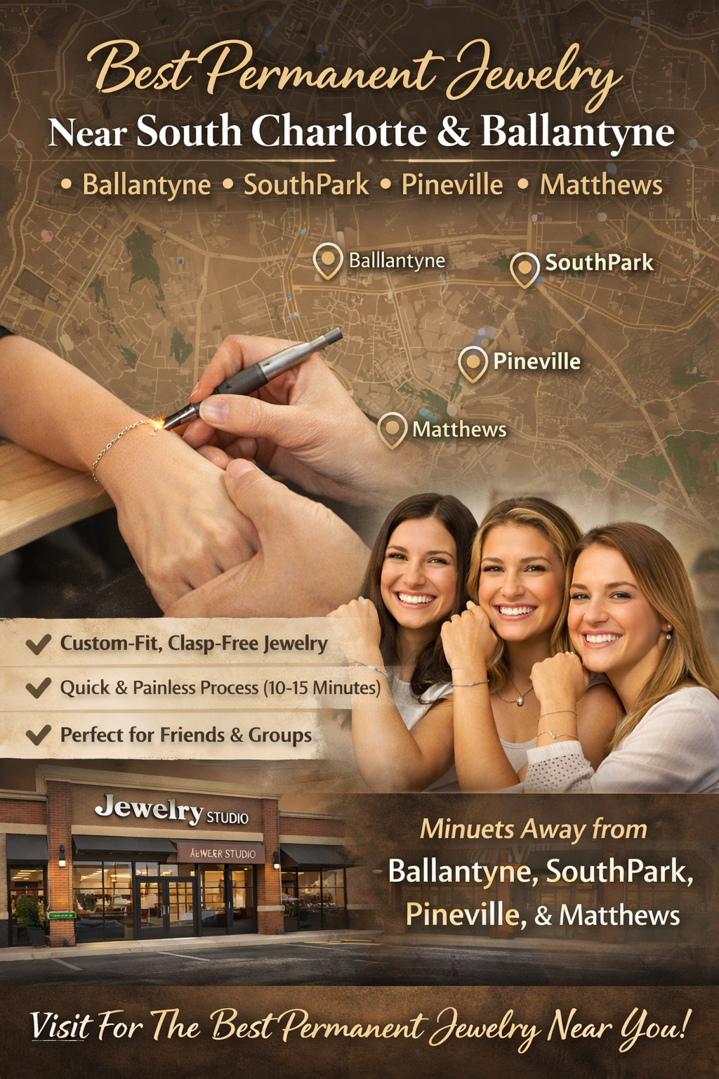 Best Permanent Jewelry Near South Charlotte &amp; Ballantyne